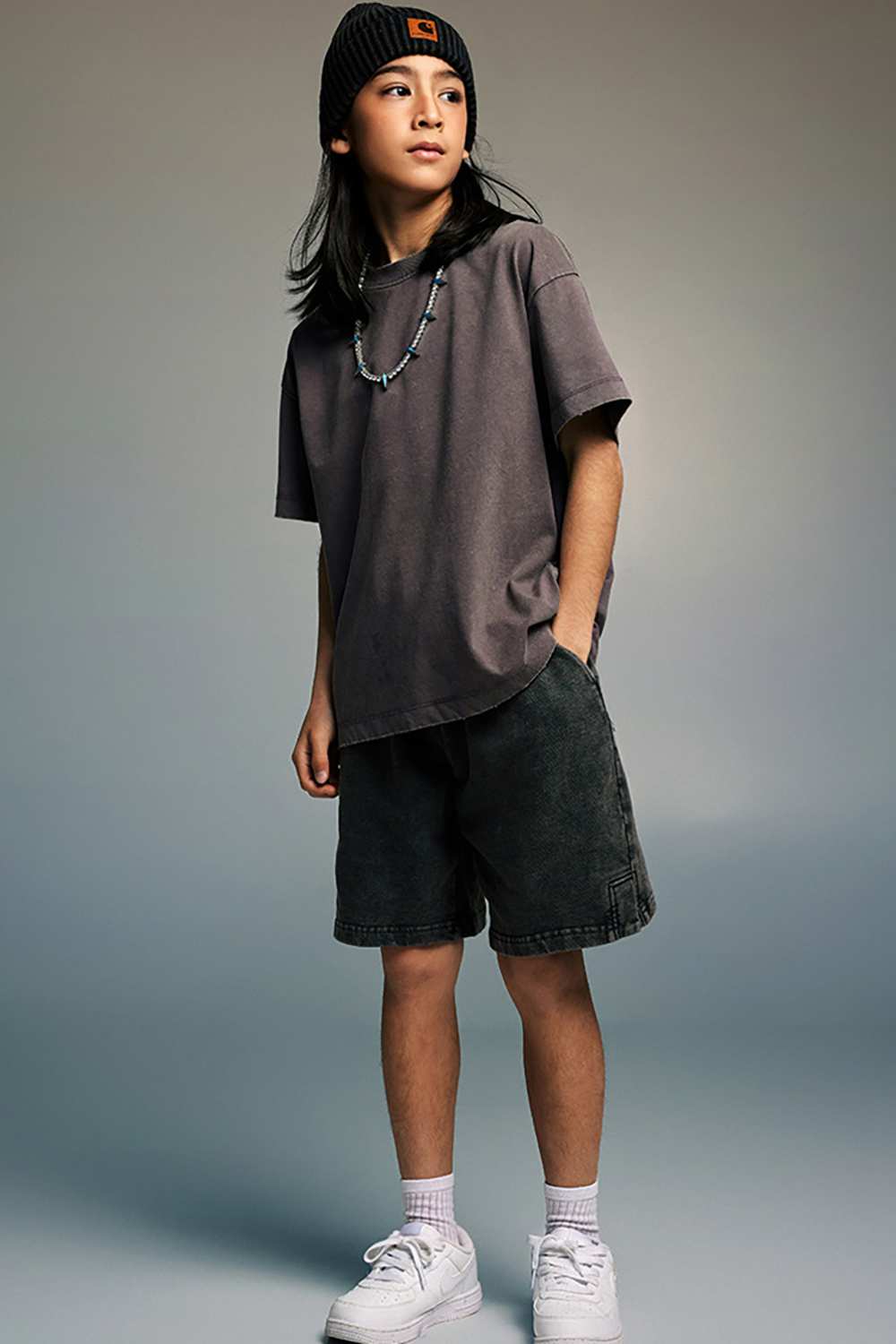 Kids' Sporty Sun-Protective Tee - Vintage High Street Style, Washed T-Shirt by WearingLab