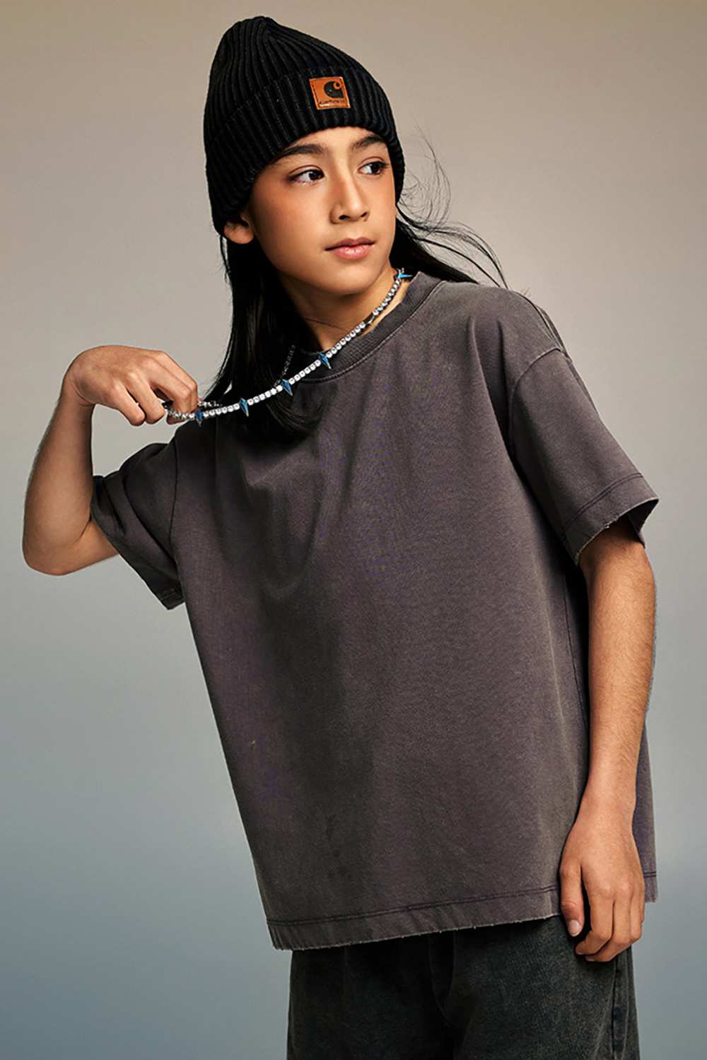 Kids' Sporty Sun-Protective Tee - Vintage High Street Style, Washed T-Shirt by WearingLab
