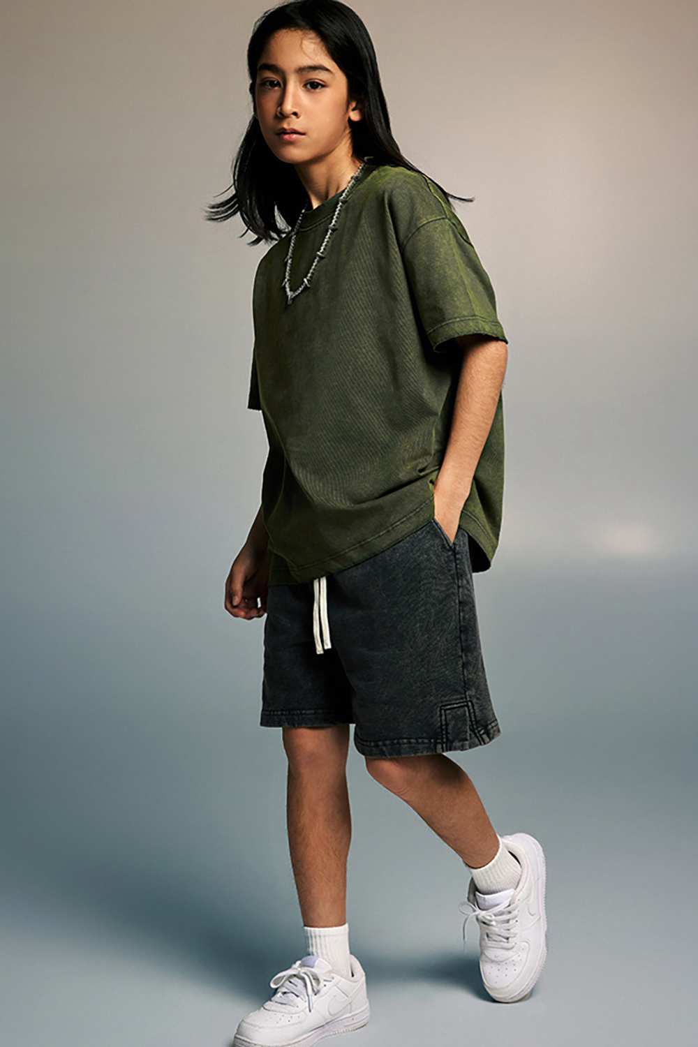 Kids' Sporty Sun-Protective Tee - Vintage High Street Style, Washed T-Shirt by WearingLab
