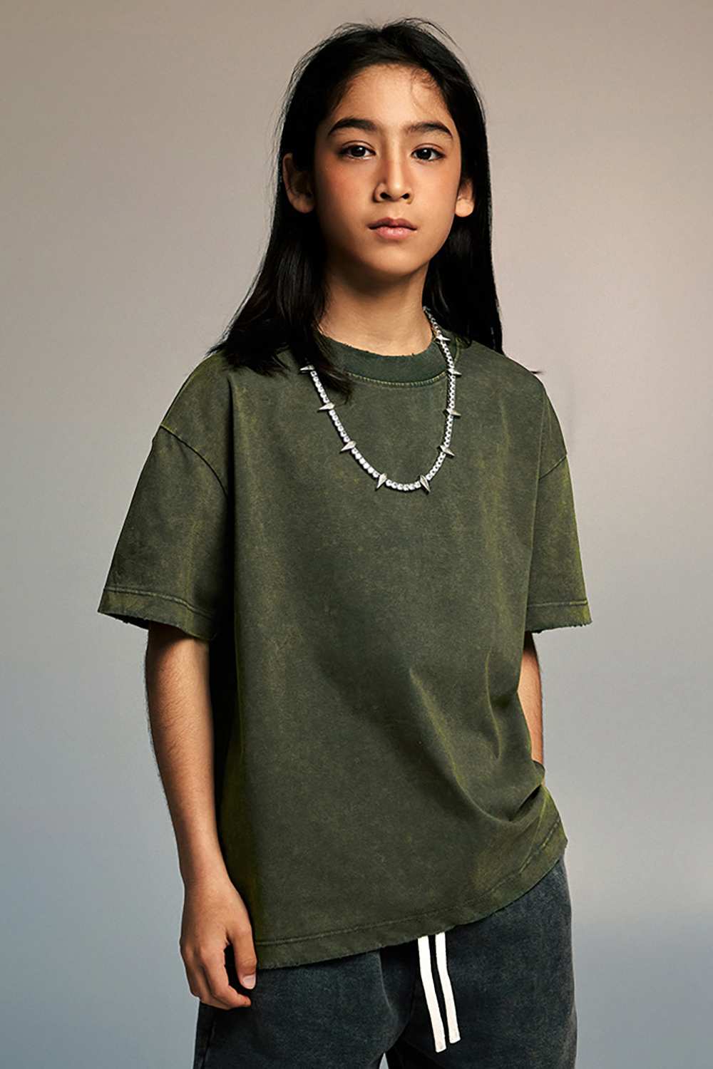 Kids' Sporty Sun-Protective Tee - Vintage High Street Style, Washed T-Shirt by WearingLab
