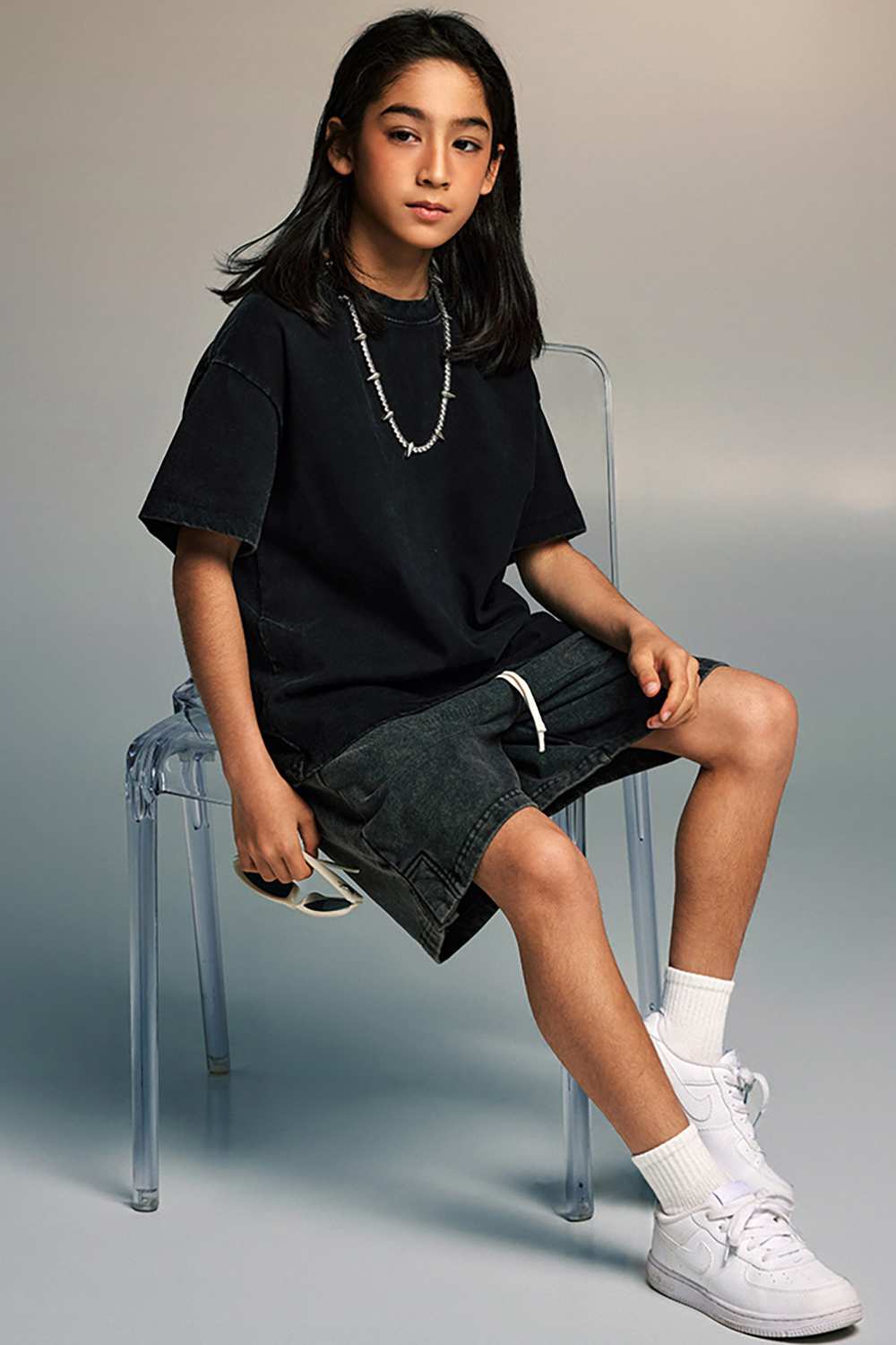 Kids' Sporty Sun-Protective Tee - Vintage High Street Style, Washed T-Shirt by WearingLab