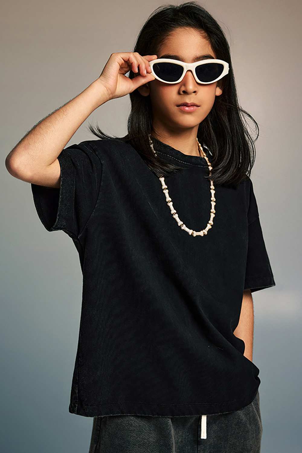 Kids' Sporty Sun-Protective Tee - Vintage High Street Style, Washed T-Shirt by WearingLab