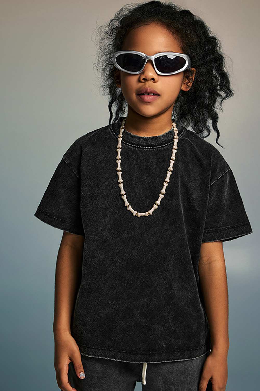 Kids' Sporty Sun-Protective Tee - Vintage High Street Style, Washed T-Shirt by WearingLab