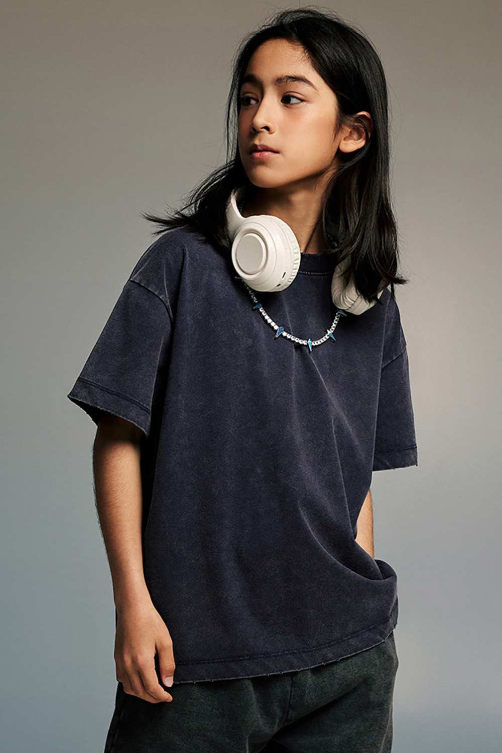 Kids' Sporty Sun-Protective Tee - Vintage High Street Style, Washed T-Shirt by WearingLab