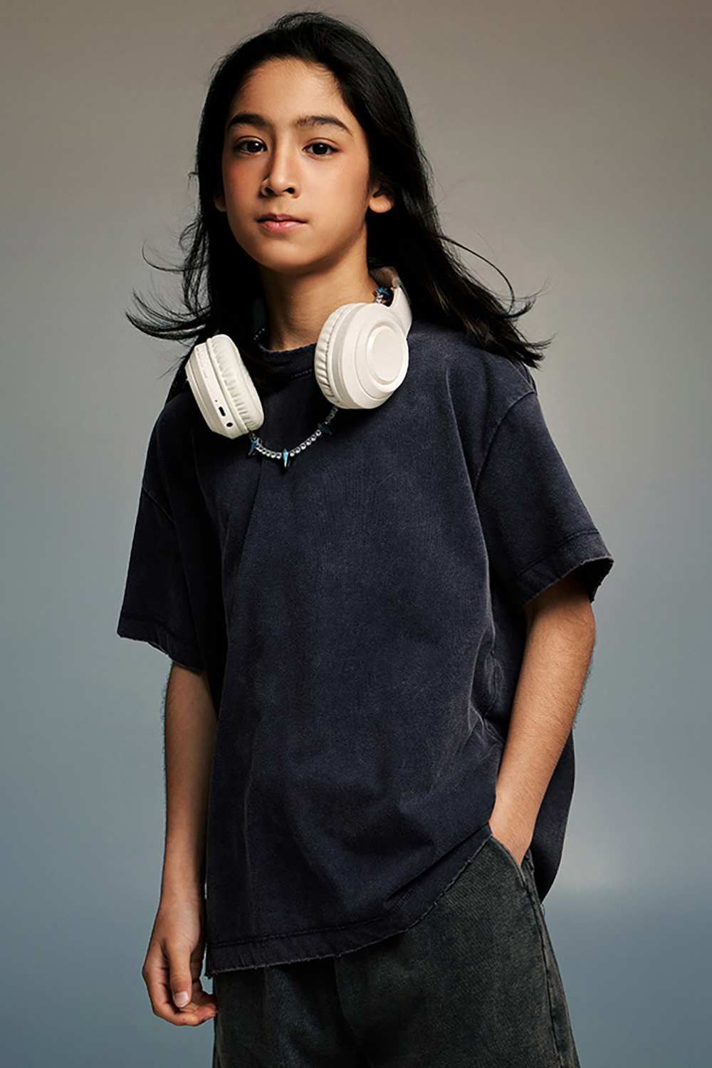 Kids' Sporty Sun-Protective Tee - Vintage High Street Style, Washed T-Shirt by WearingLab
