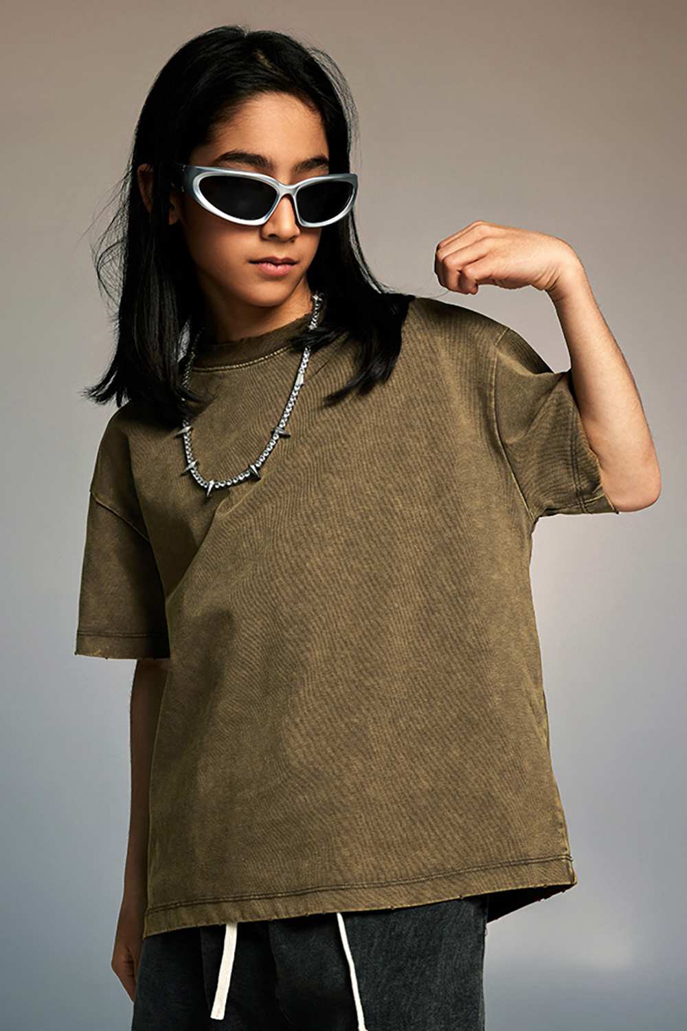 Kids' Sporty Sun-Protective Tee - Vintage High Street Style, Washed T-Shirt by WearingLab