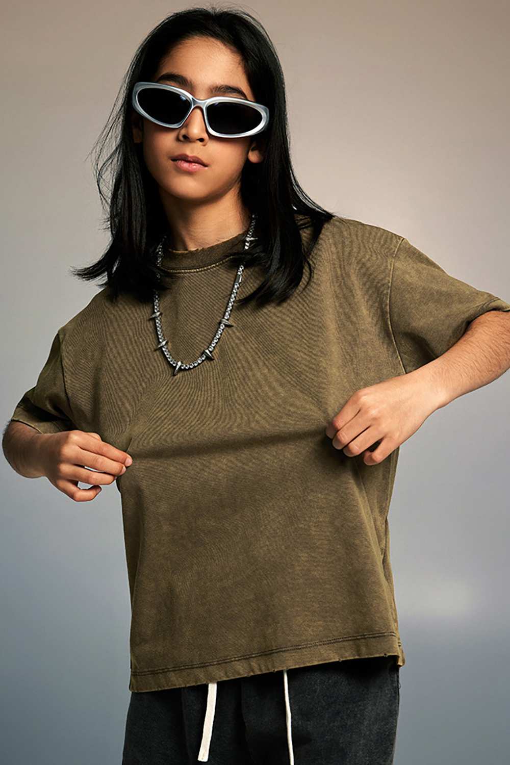 Kids' Sporty Sun-Protective Tee - Vintage High Street Style, Washed T-Shirt by WearingLab