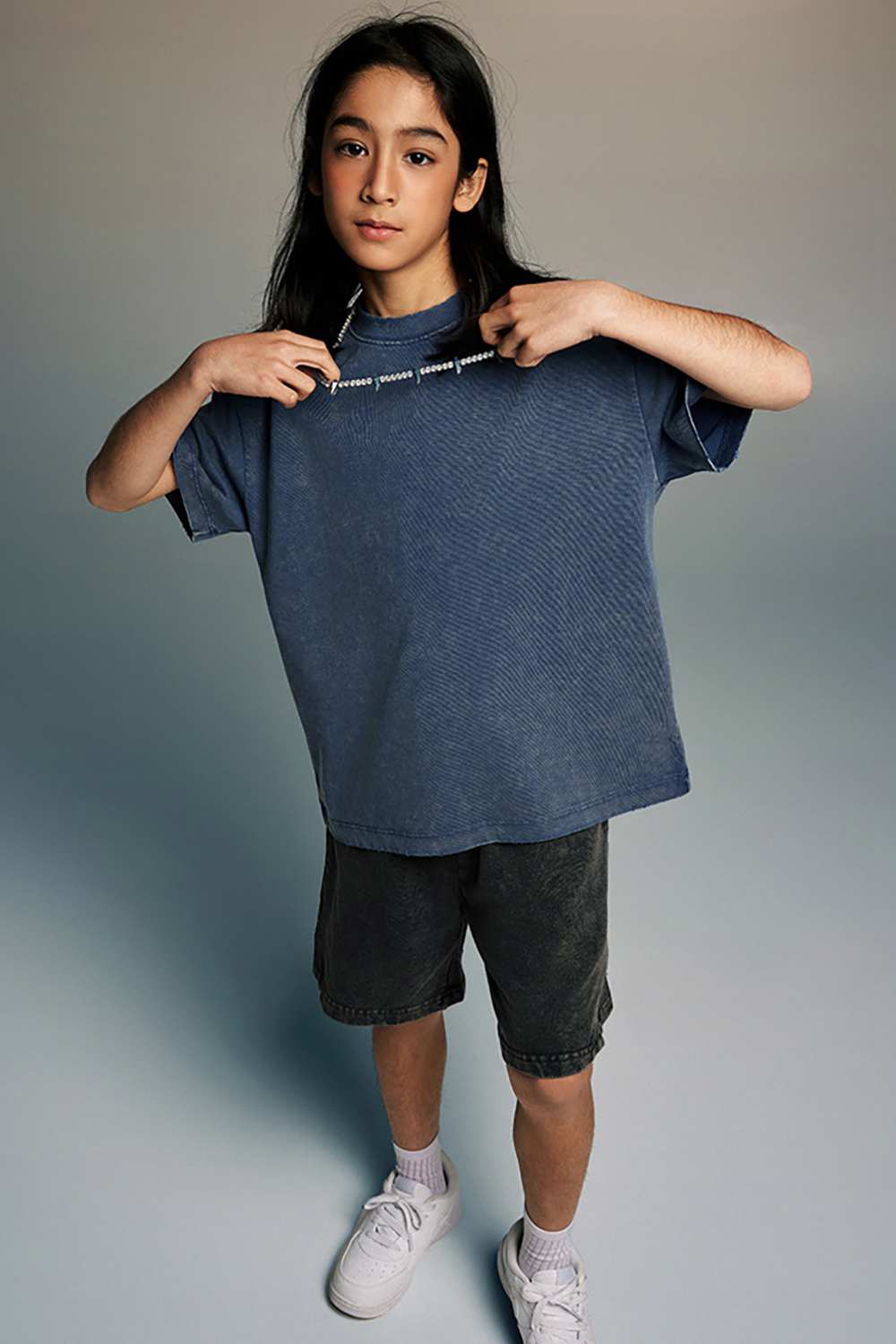 Kids' Sporty Sun-Protective Tee - Vintage High Street Style, Washed T-Shirt by WearingLab