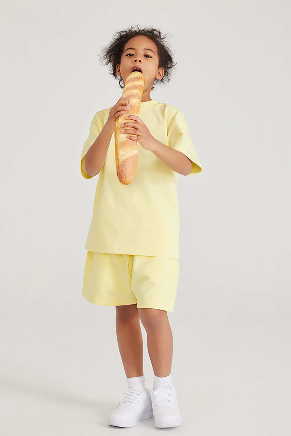 Kids' Heavyweight Cotton T-Shirt - Relaxed Fit, Vintage High Street Style