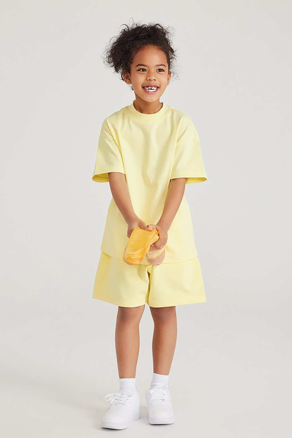 Kids' Heavyweight Cotton T-Shirt - Relaxed Fit, Vintage High Street Style