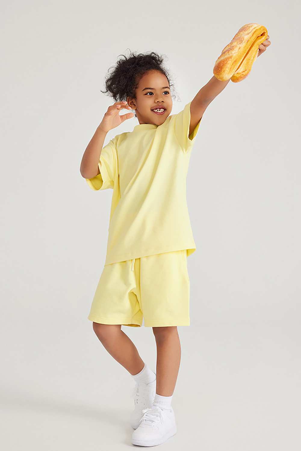 Kids' Heavyweight Cotton T-Shirt - Relaxed Fit, Vintage High Street Style