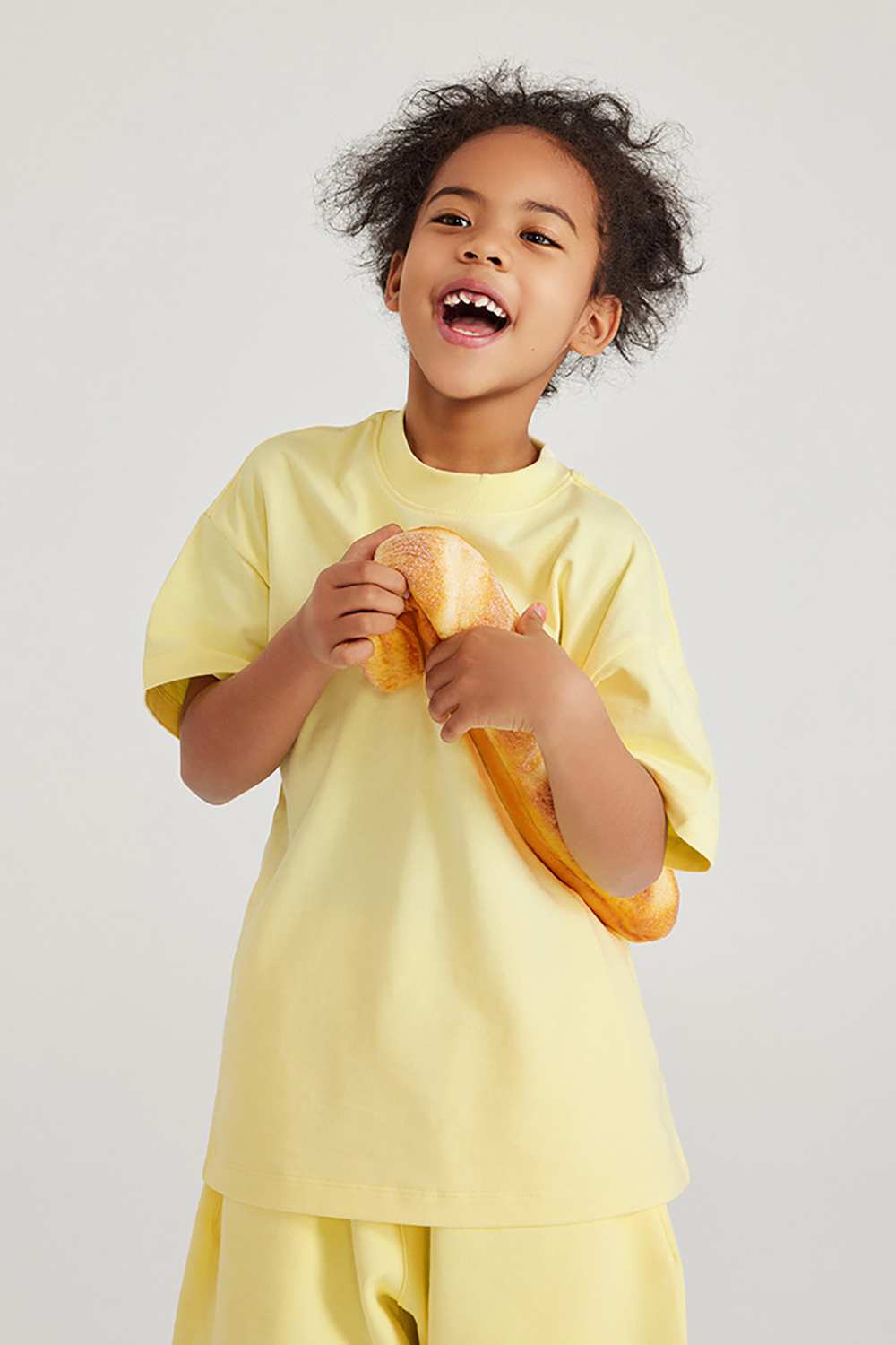 Kids' Heavyweight Cotton T-Shirt - Relaxed Fit, Vintage High Street Style