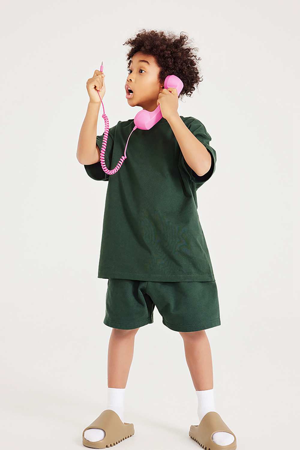 Kids' Heavyweight Cotton T-Shirt - Relaxed Fit, Vintage High Street Style