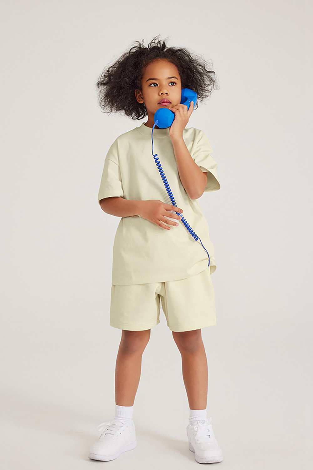 Kids' Heavyweight Cotton T-Shirt - Relaxed Fit, Vintage High Street Style