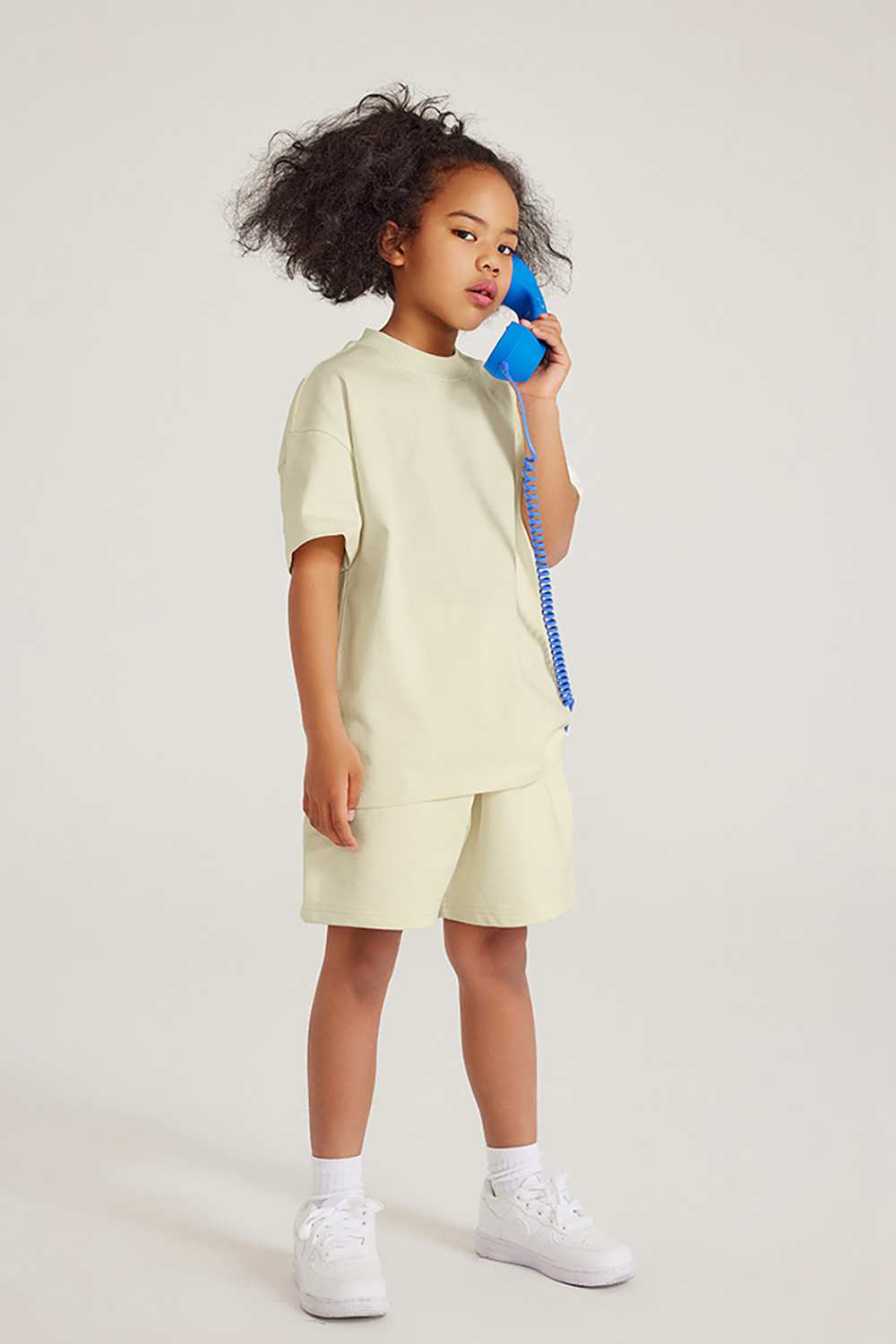 Kids' Heavyweight Cotton T-Shirt - Relaxed Fit, Vintage High Street Style