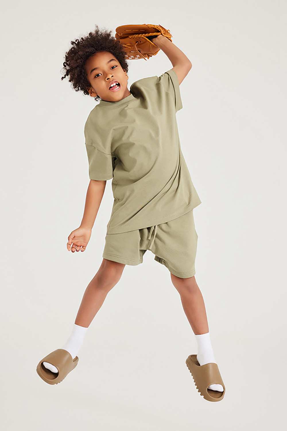 Kids' Heavyweight Cotton T-Shirt - Relaxed Fit, Vintage High Street Style