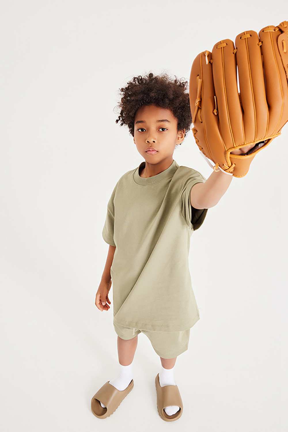 Kids' Heavyweight Cotton T-Shirt - Relaxed Fit, Vintage High Street Style
