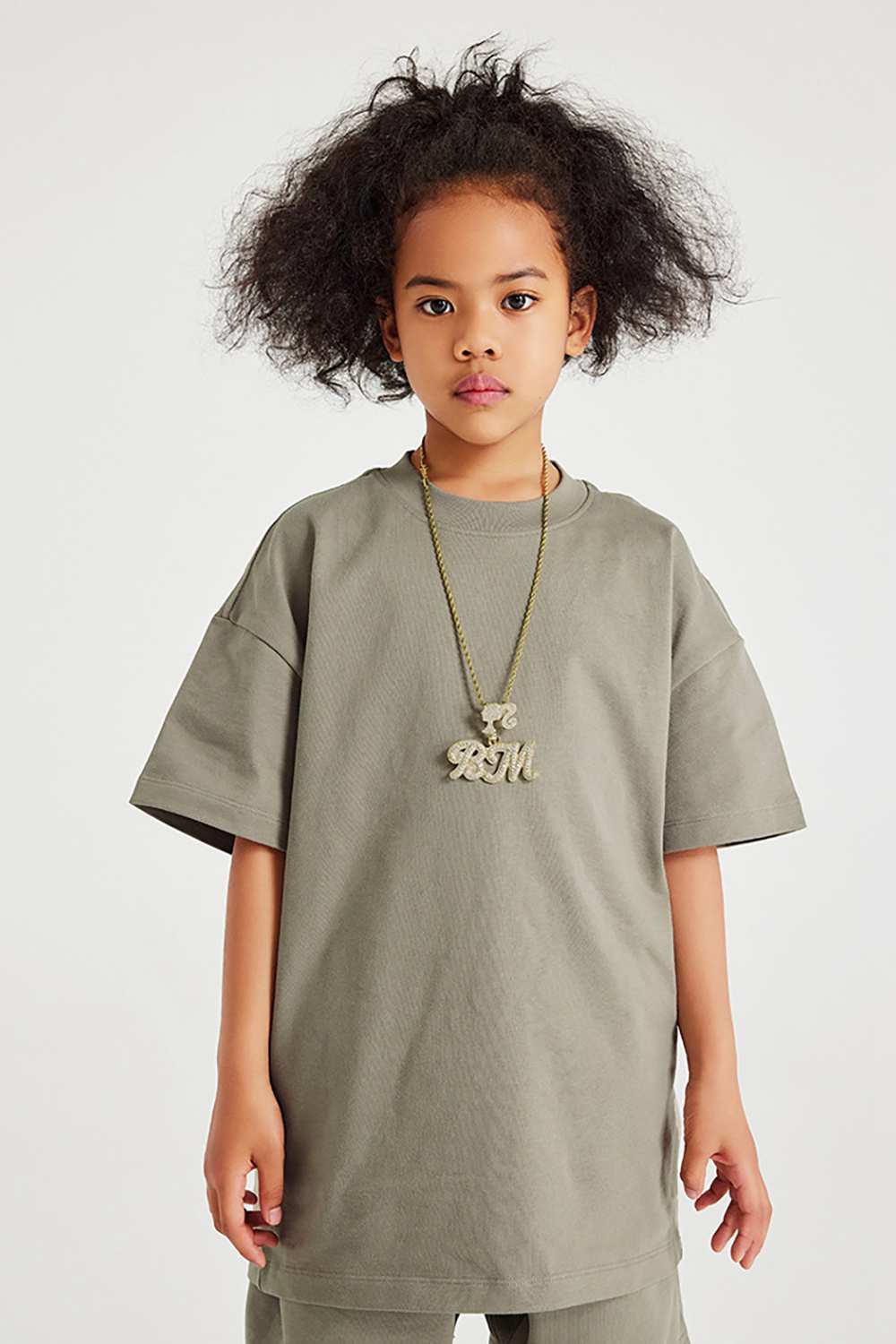 Kids' Heavyweight Cotton T-Shirt - Relaxed Fit, Vintage High Street Style