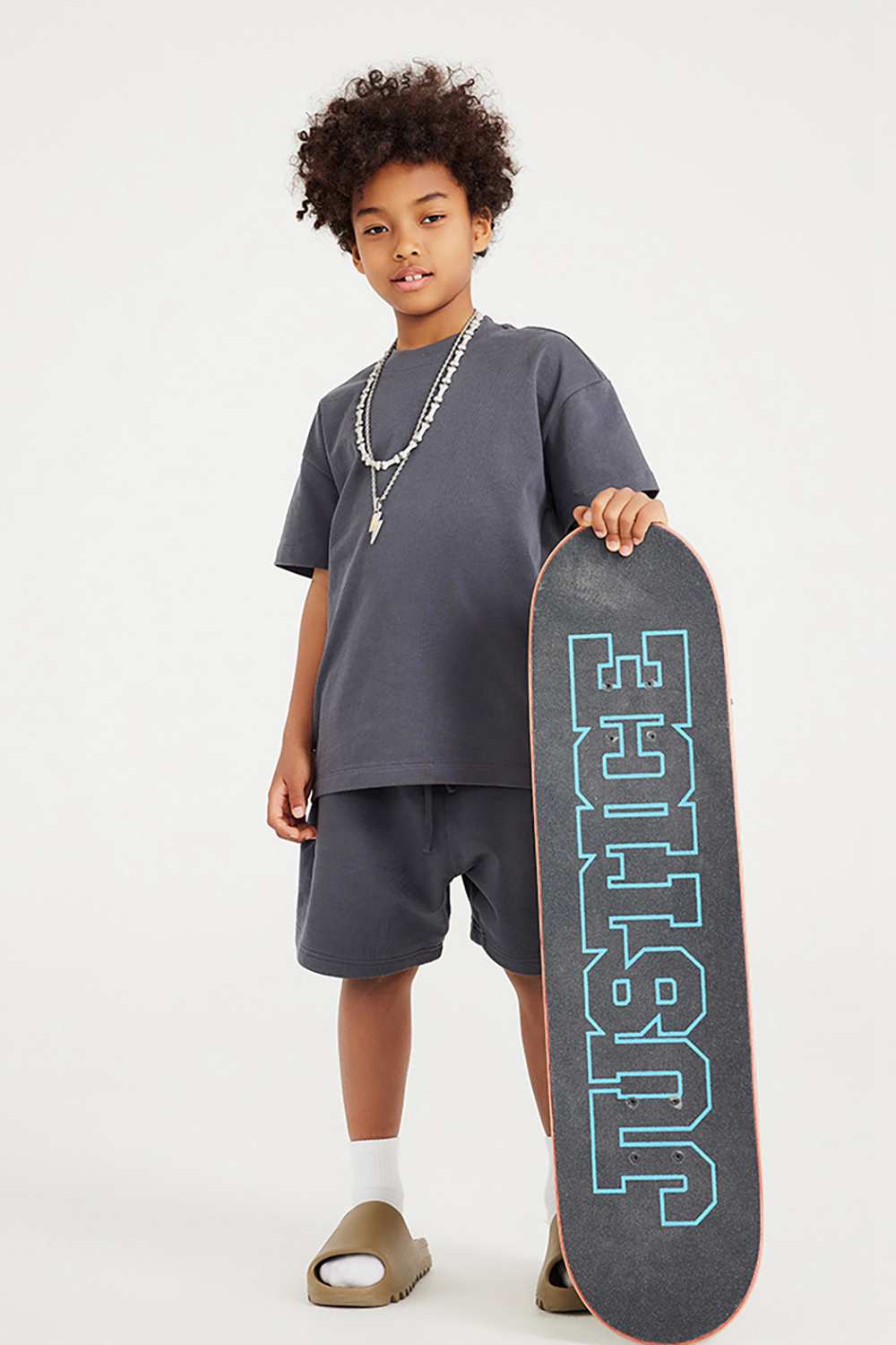 Kids' Heavyweight Cotton T-Shirt - Relaxed Fit, Vintage High Street Style