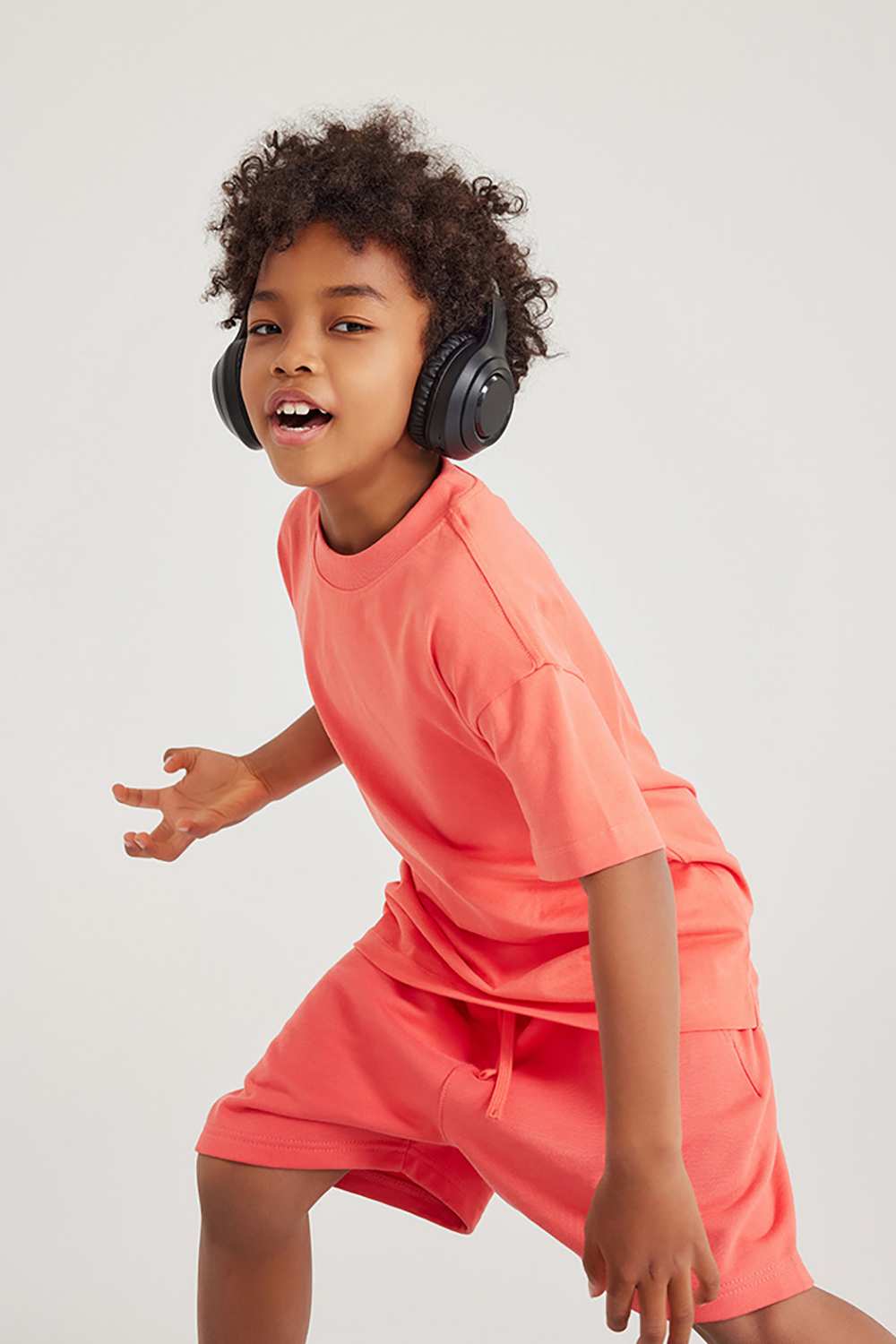 Kids' Heavyweight Cotton T-Shirt - Relaxed Fit, Vintage High Street Style