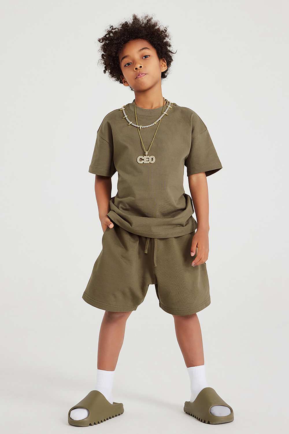 Kids' Heavyweight Cotton T-Shirt - Relaxed Fit, Vintage High Street Style