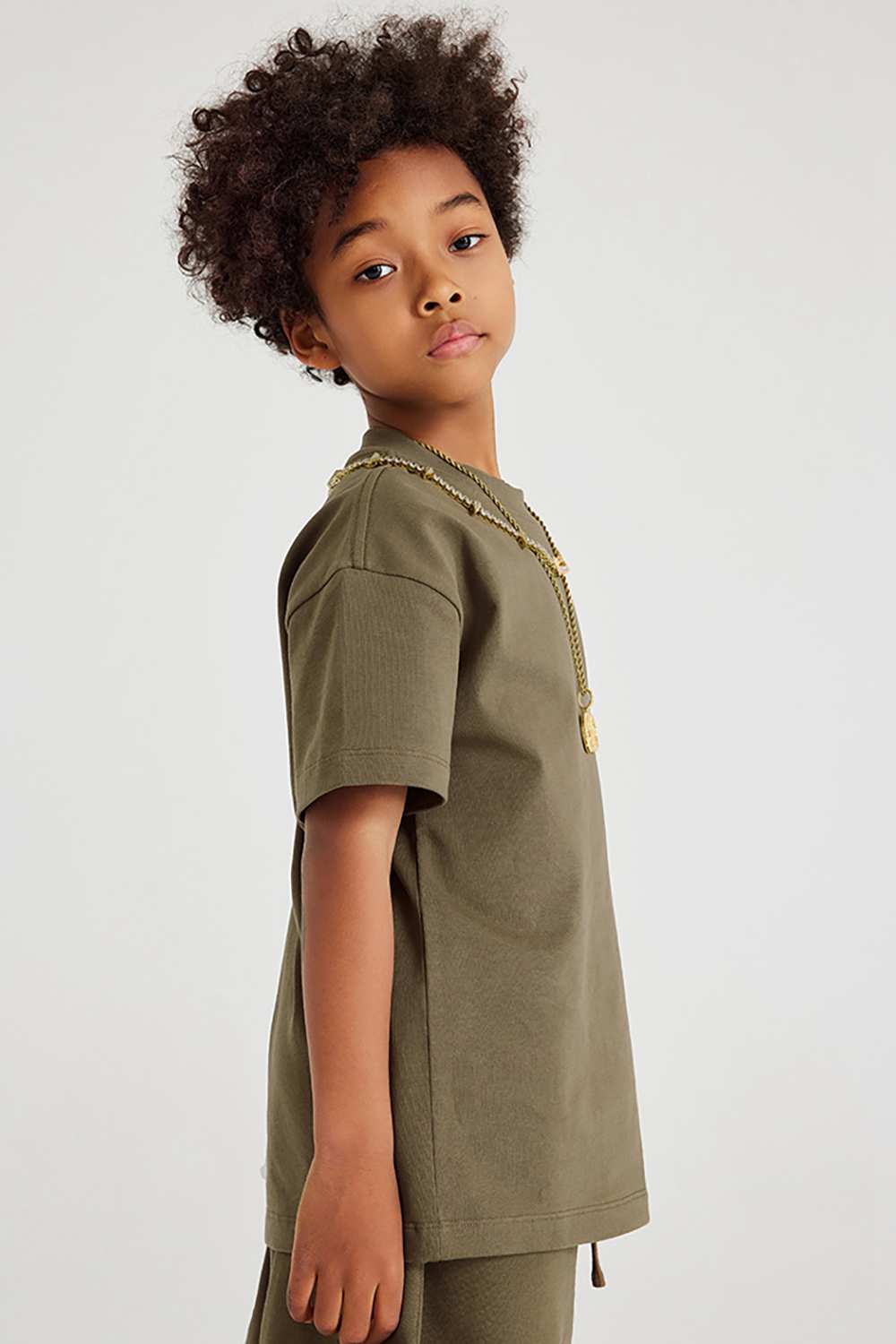 Kids' Heavyweight Cotton T-Shirt - Relaxed Fit, Vintage High Street Style