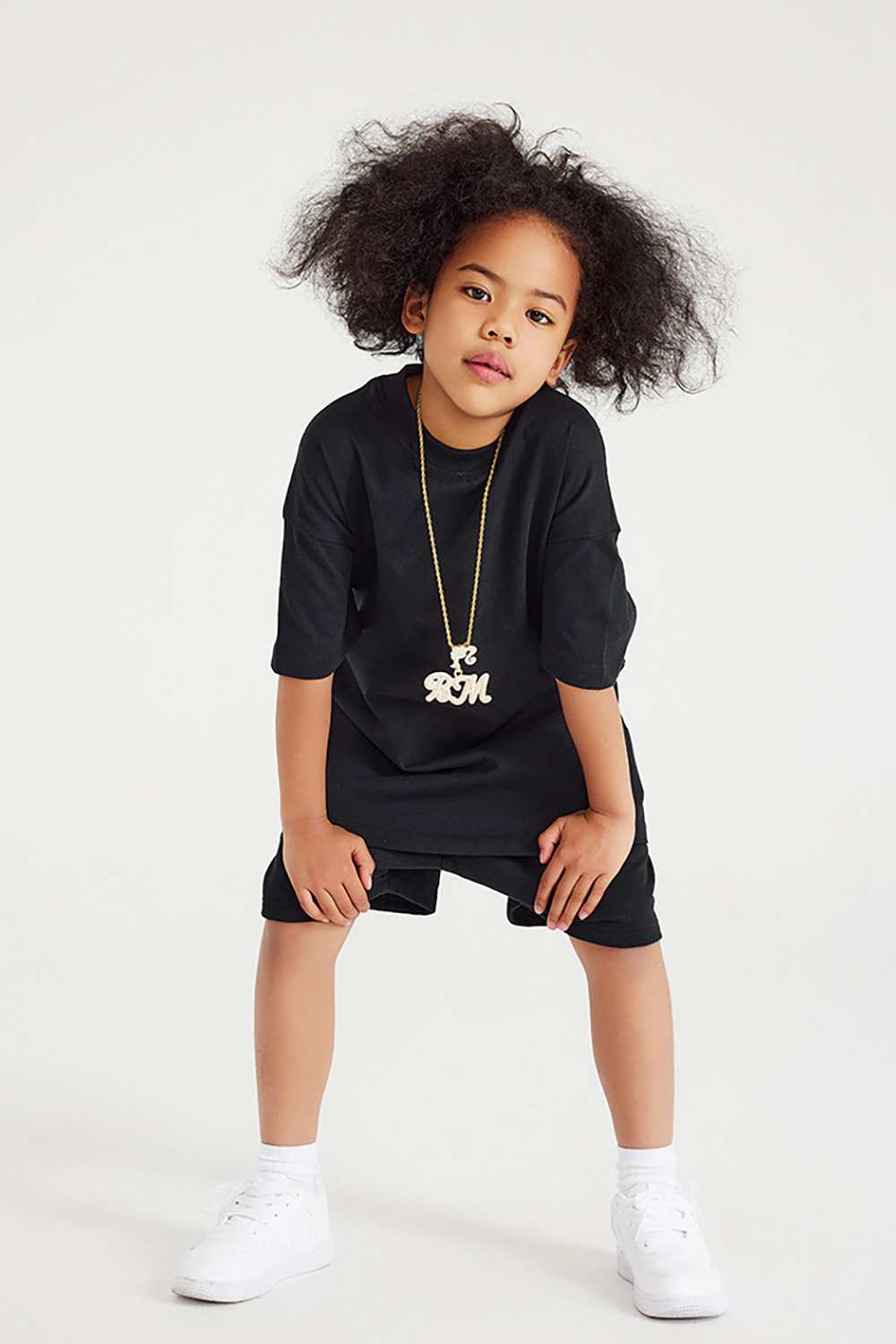 Kids' Heavyweight Cotton T-Shirt - Relaxed Fit, Vintage High Street Style