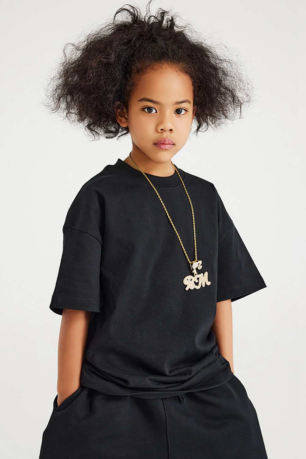 Kids' Heavyweight Cotton T-Shirt - Relaxed Fit, Vintage High Street Style