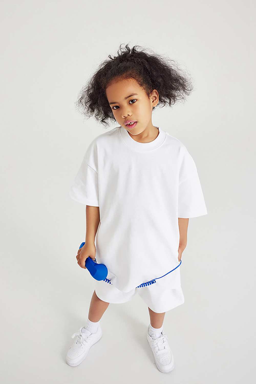 Kids' Heavyweight Cotton T-Shirt - Relaxed Fit, Vintage High Street Style