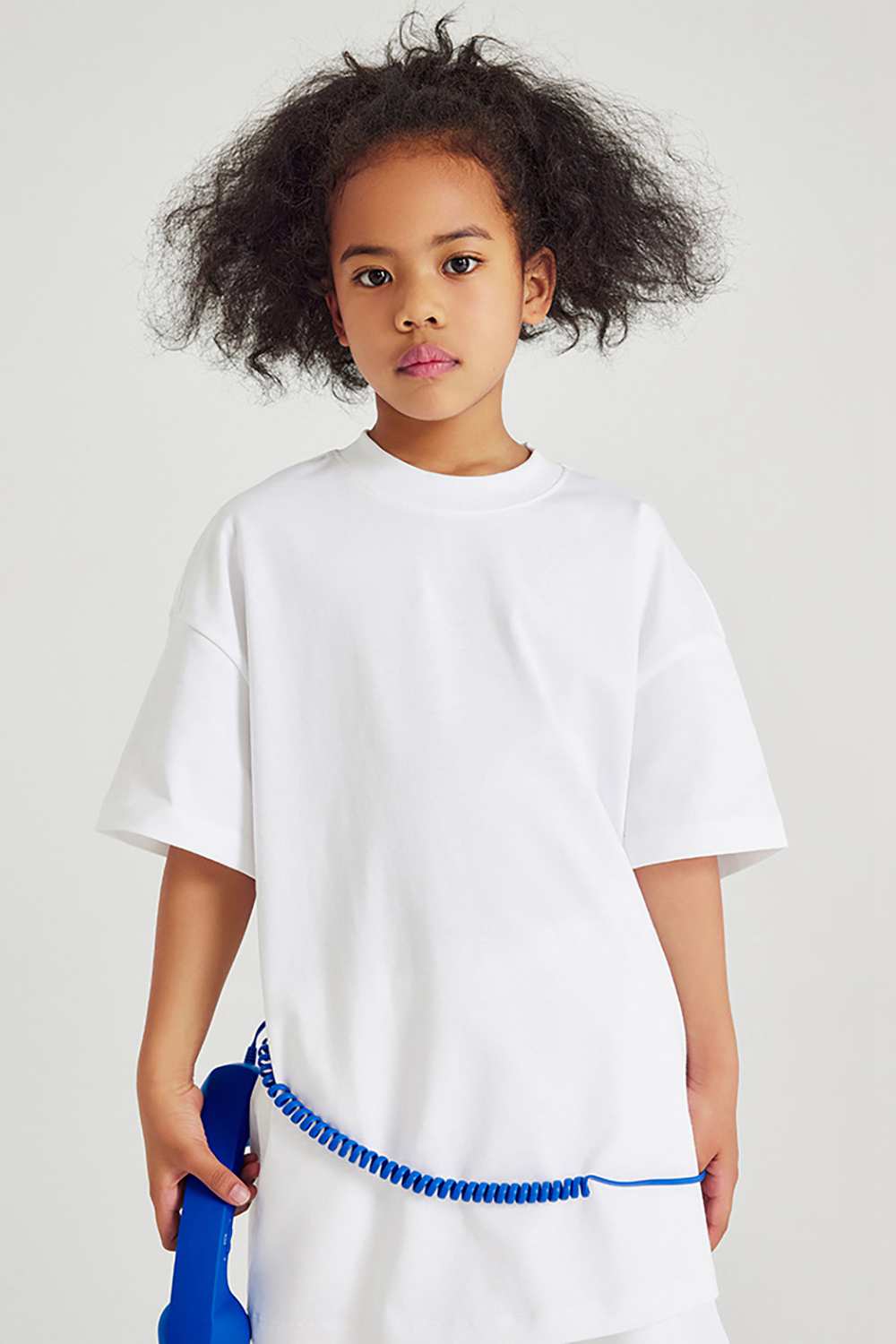 Kids' Heavyweight Cotton T-Shirt - Relaxed Fit, Vintage High Street Style
