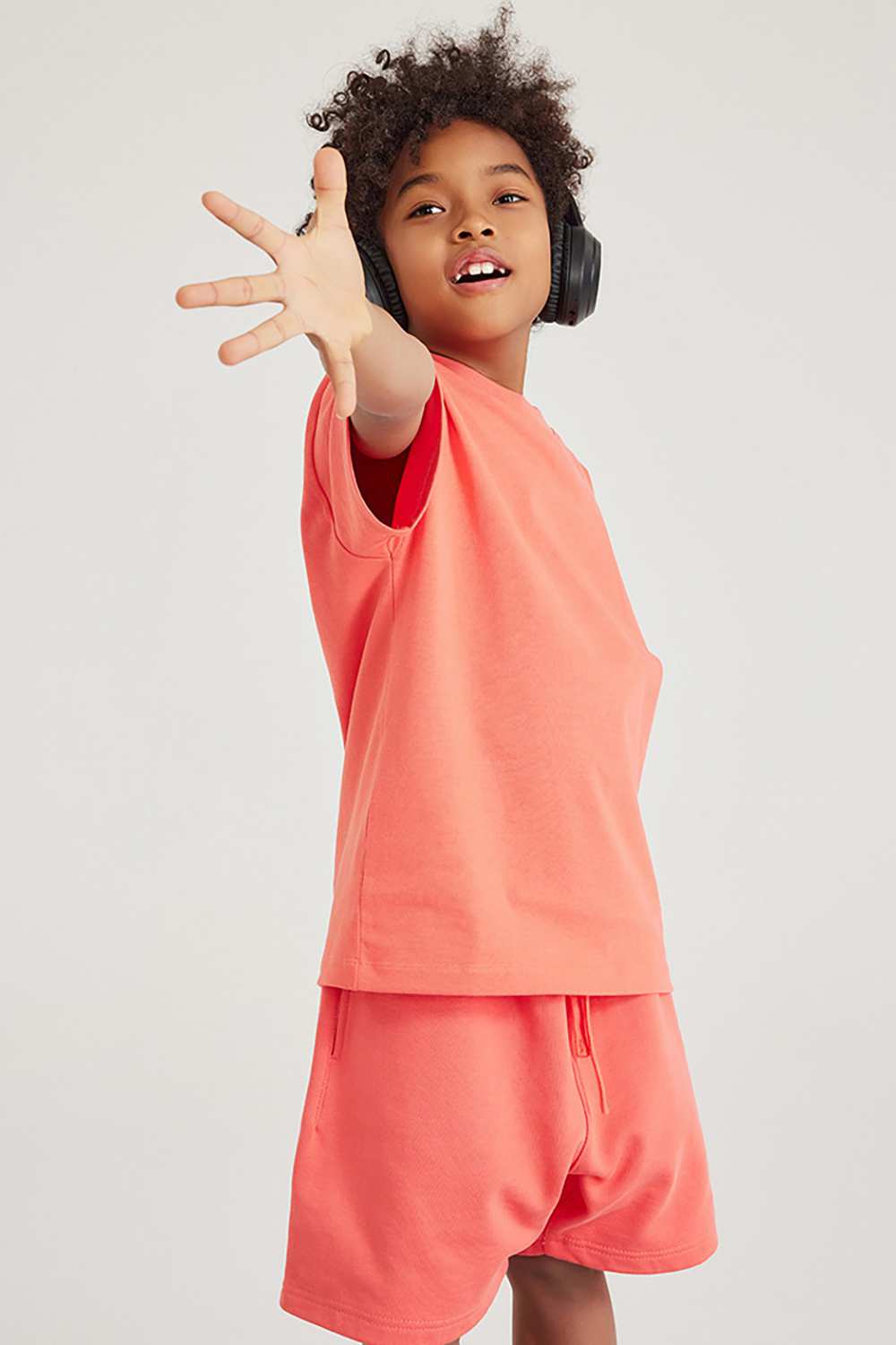 Kids' Heavyweight Cotton T-Shirt - Relaxed Fit, Vintage High Street Style