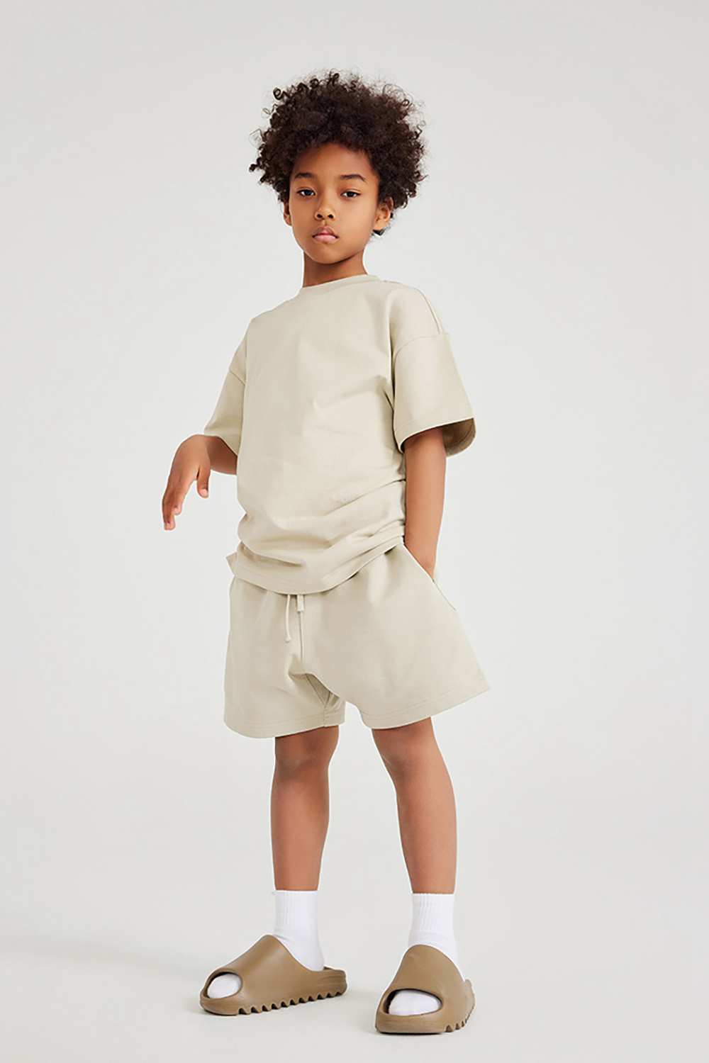Kids' Vintage-Style Heavyweight Shorts - High Street Summer Wear