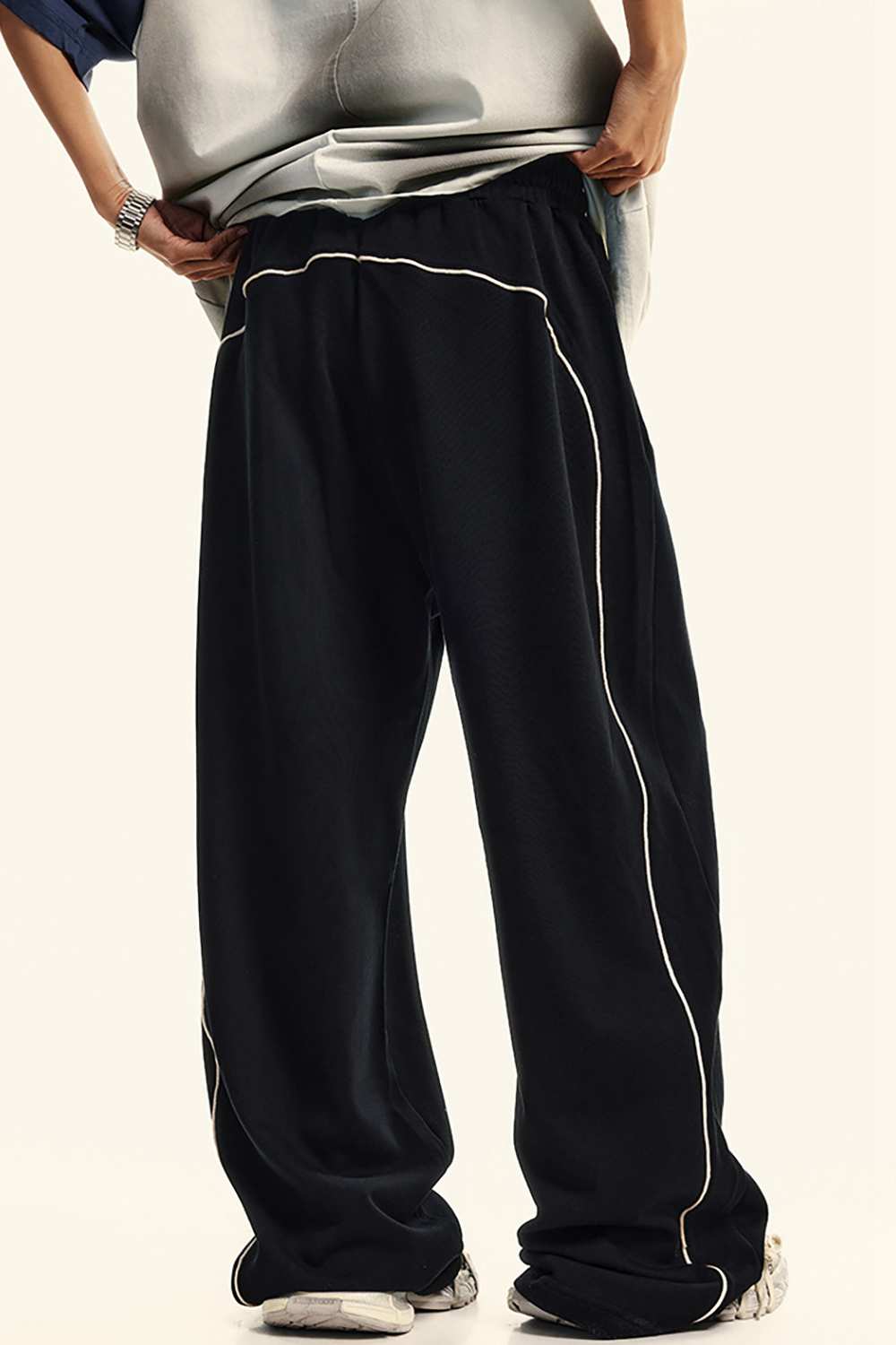 Unisex Vintage High Street Washed Wide-Leg Sweatpants - WearingLab