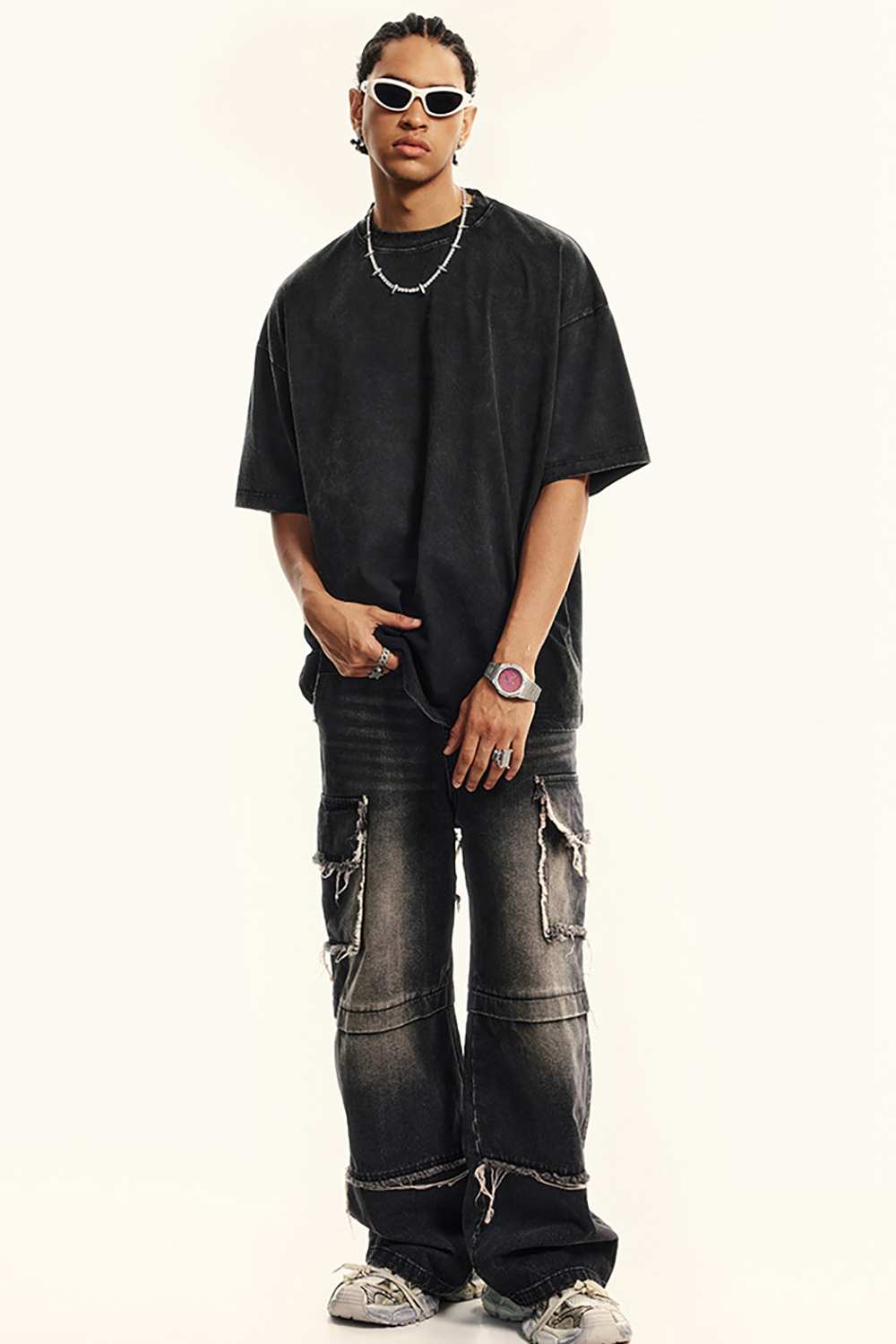 Vintage High Street Washed T-Shirt | Heavyweight | WearingLab Clothes