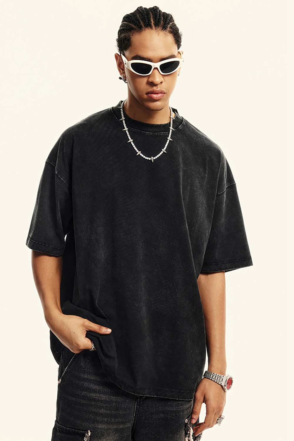 Vintage High Street Washed T-Shirt | Heavyweight | WearingLab Clothes