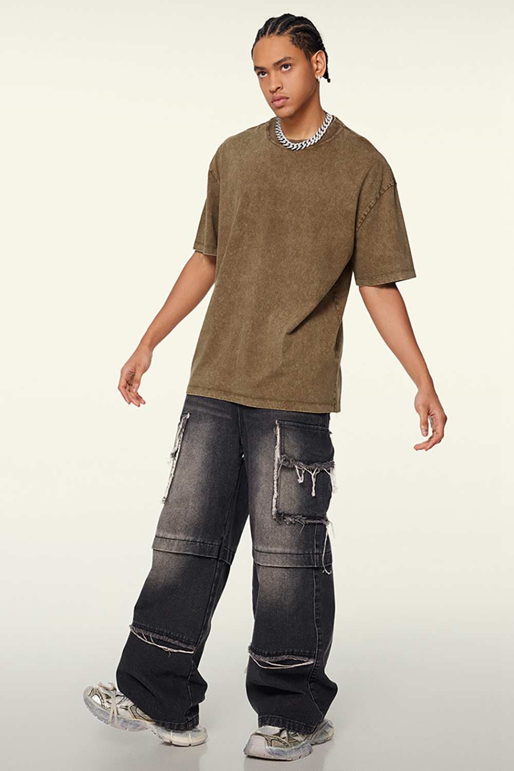 Vintage Heavyweight Wax-Dyed Washed Tee