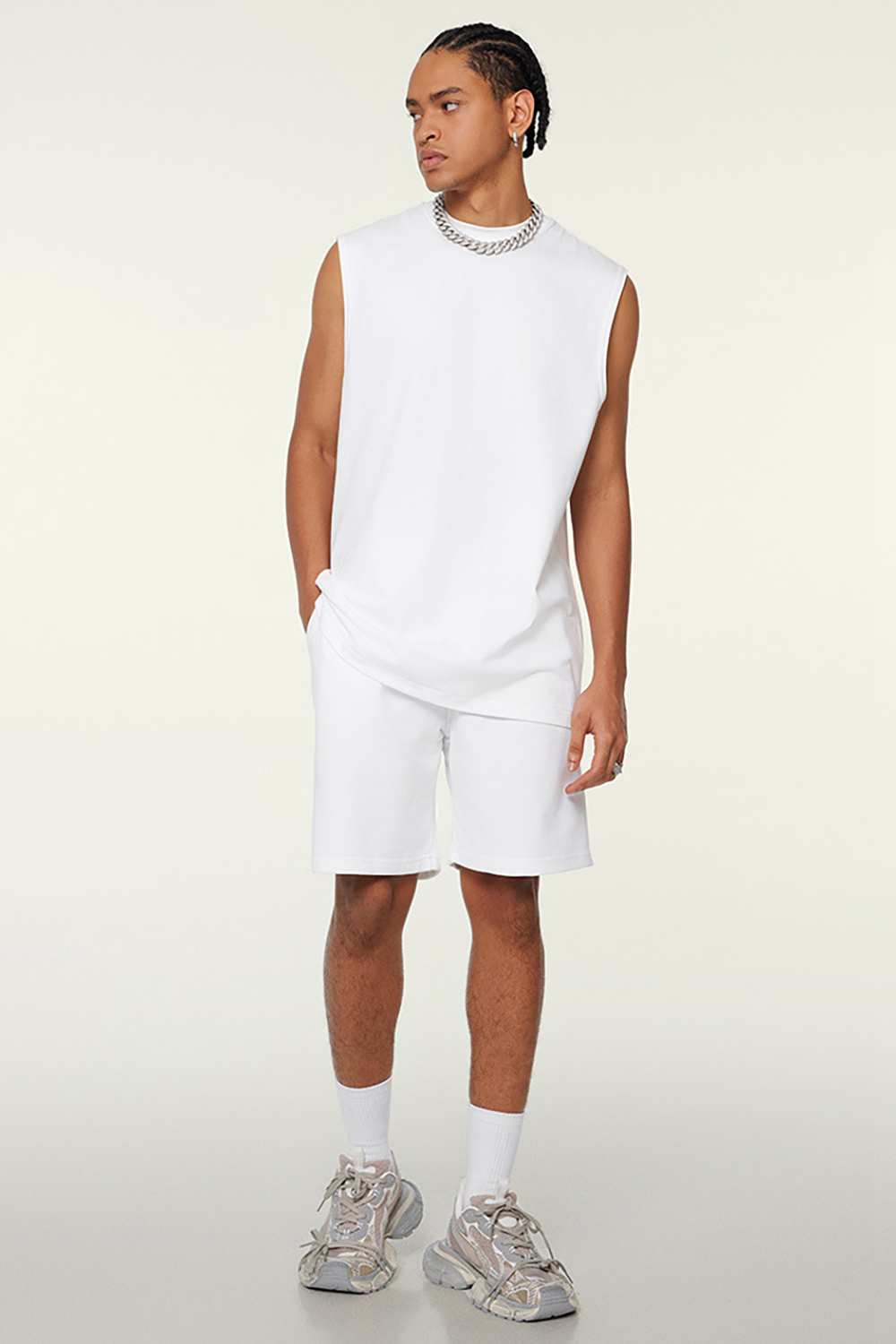 Unisex Vintage High Street Washed Sleeveless T-Shirt - Tech-Cool Performance Tee