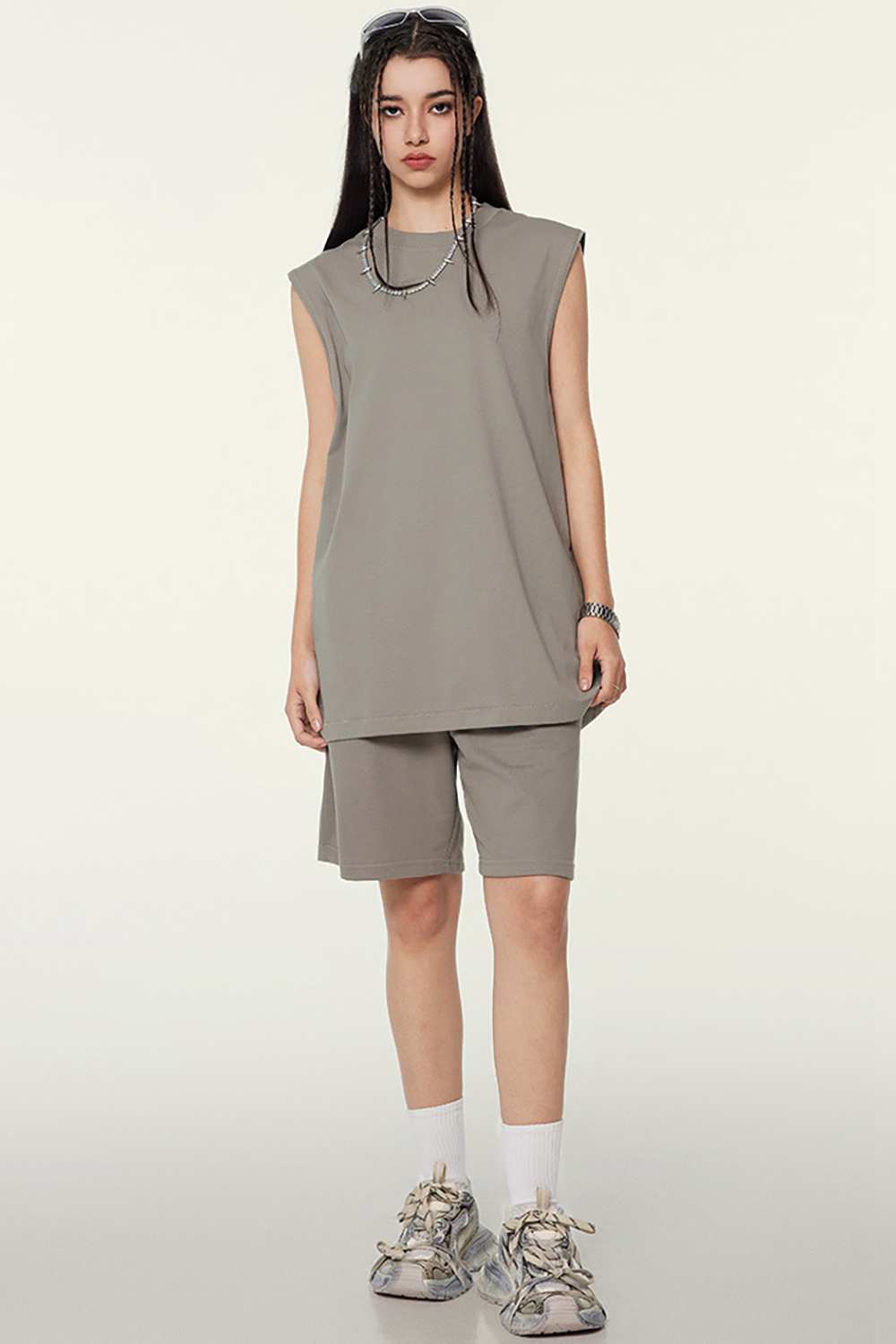 Unisex Vintage High Street Washed Sleeveless T-Shirt - Tech-Cool Performance Tee
