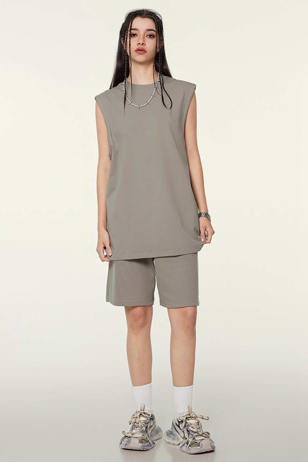 Unisex Vintage High Street Washed Sleeveless T-Shirt - Tech-Cool Performance Tee