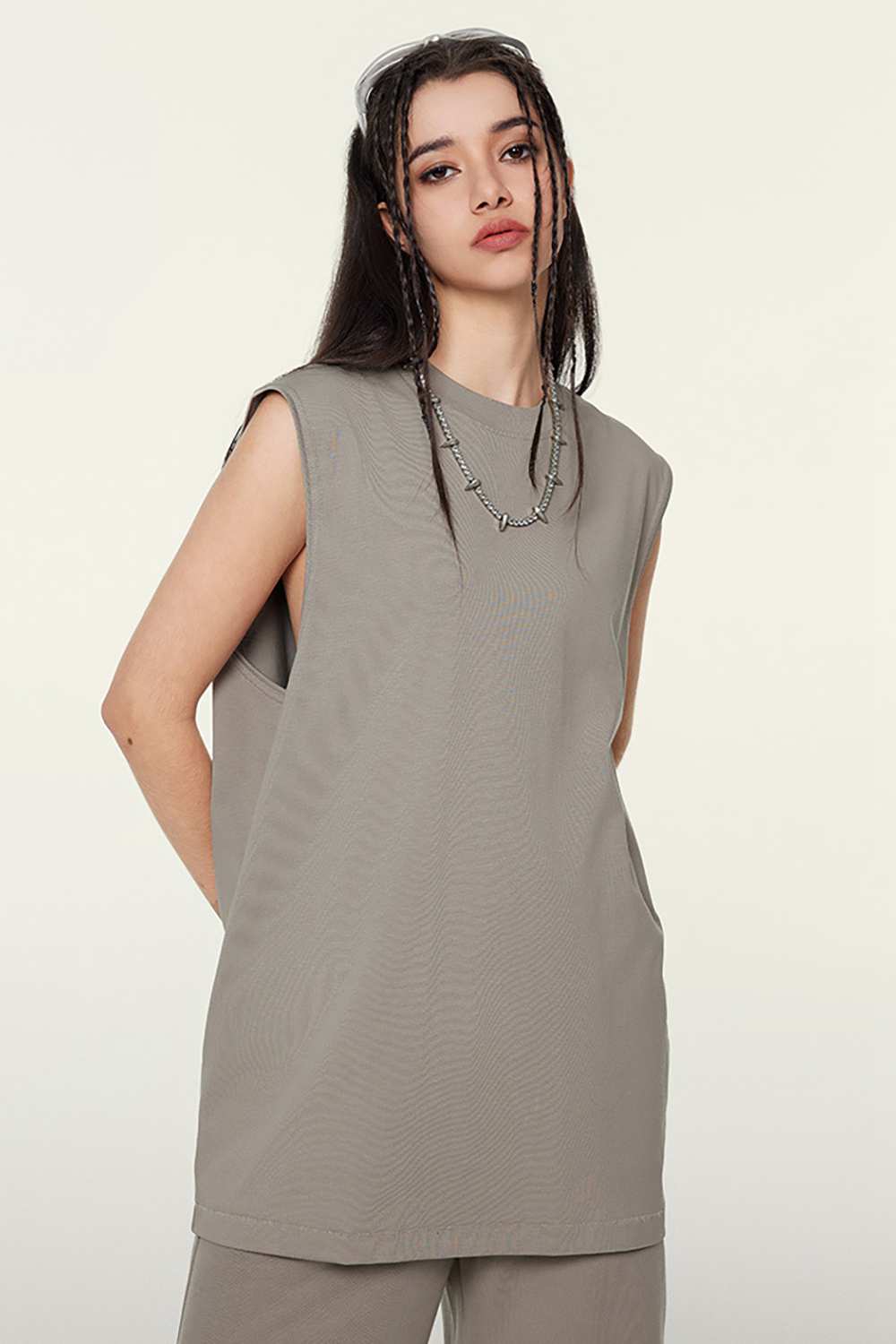 Unisex Vintage High Street Washed Sleeveless T-Shirt - Tech-Cool Performance Tee