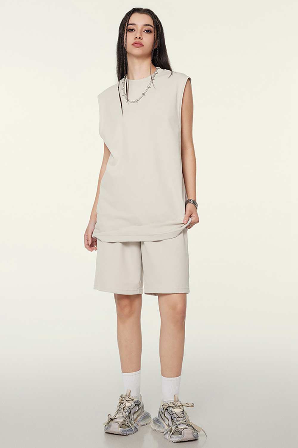 Unisex Vintage High Street Washed Sleeveless T-Shirt - Tech-Cool Performance Tee