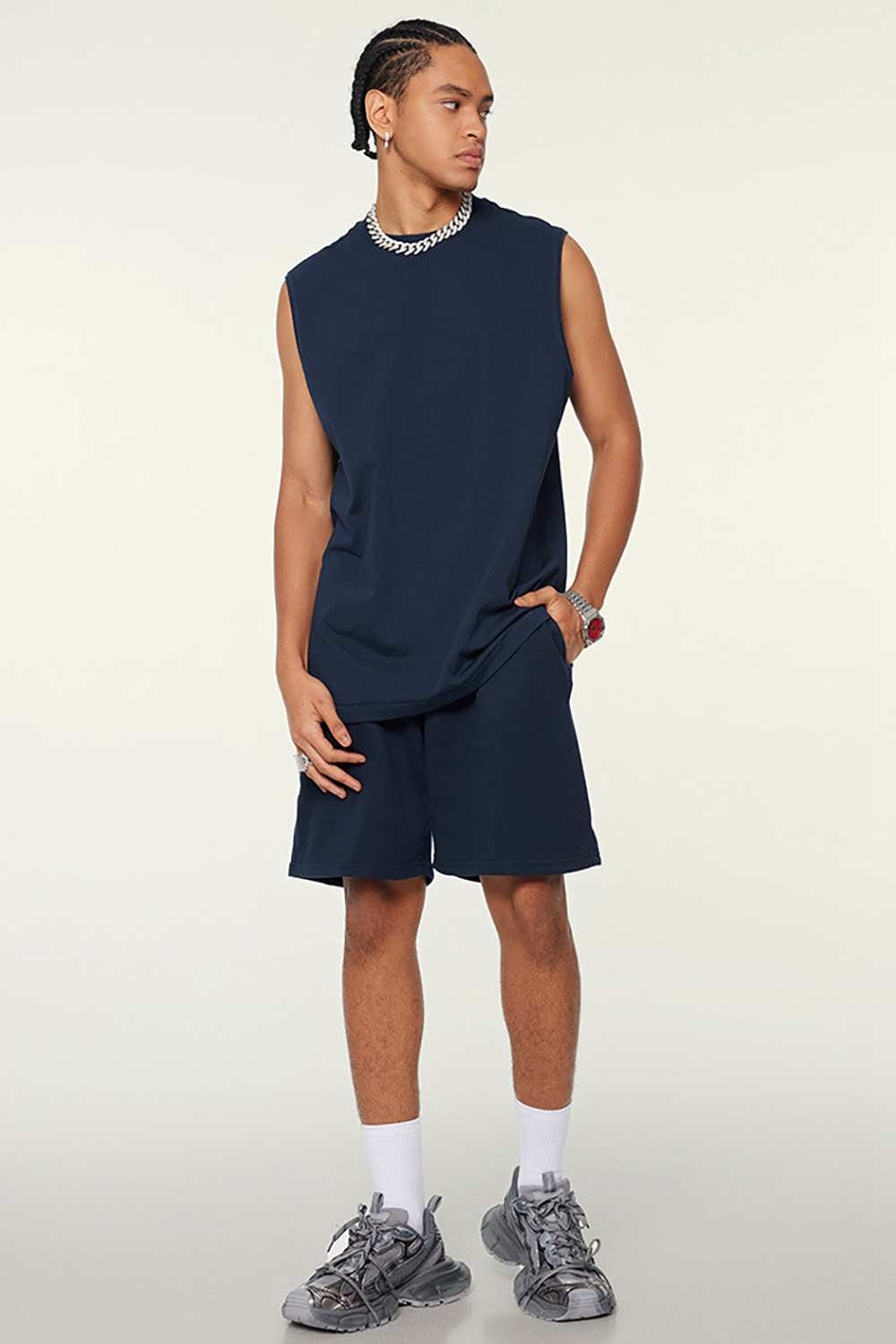 Unisex Vintage High Street Washed Sleeveless T-Shirt - Tech-Cool Performance Tee