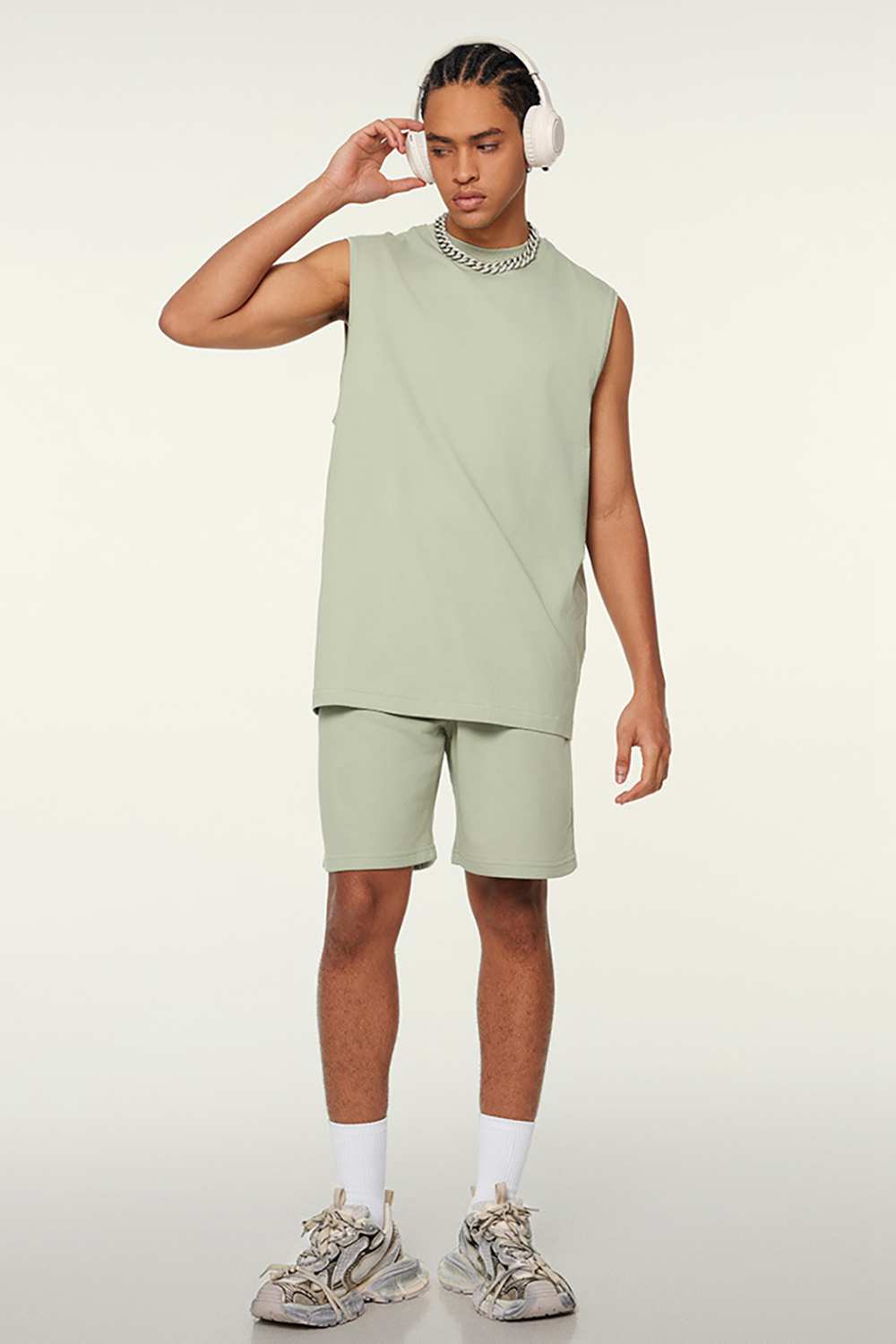 Unisex Vintage High Street Washed Sleeveless T-Shirt - Tech-Cool Performance Tee