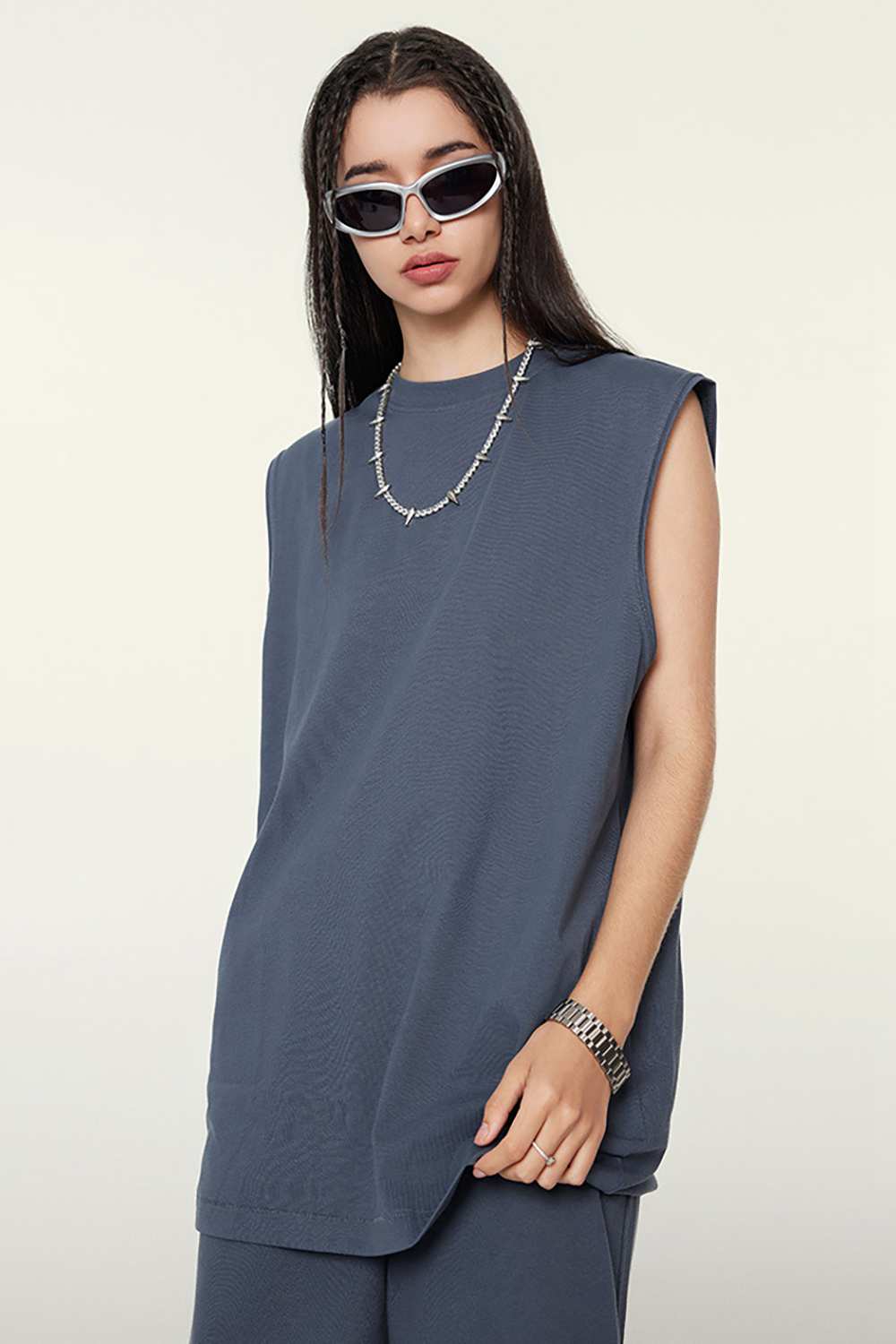 Unisex Vintage High Street Washed Sleeveless T-Shirt - Tech-Cool Performance Tee