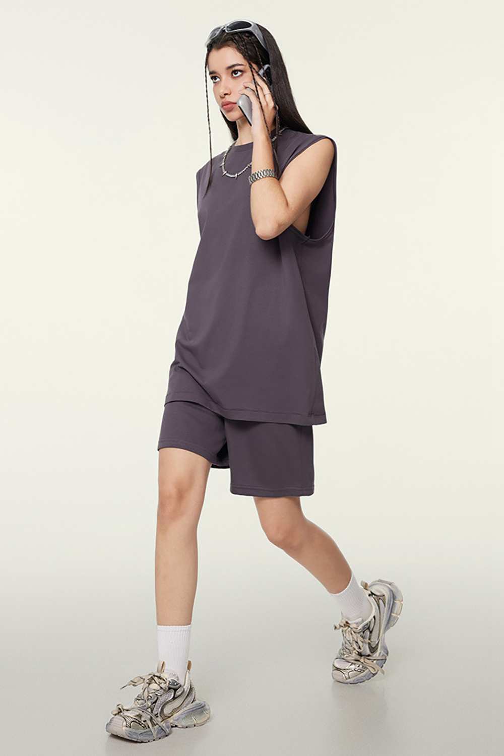Unisex Vintage High Street Washed Sleeveless T-Shirt - Tech-Cool Performance Tee