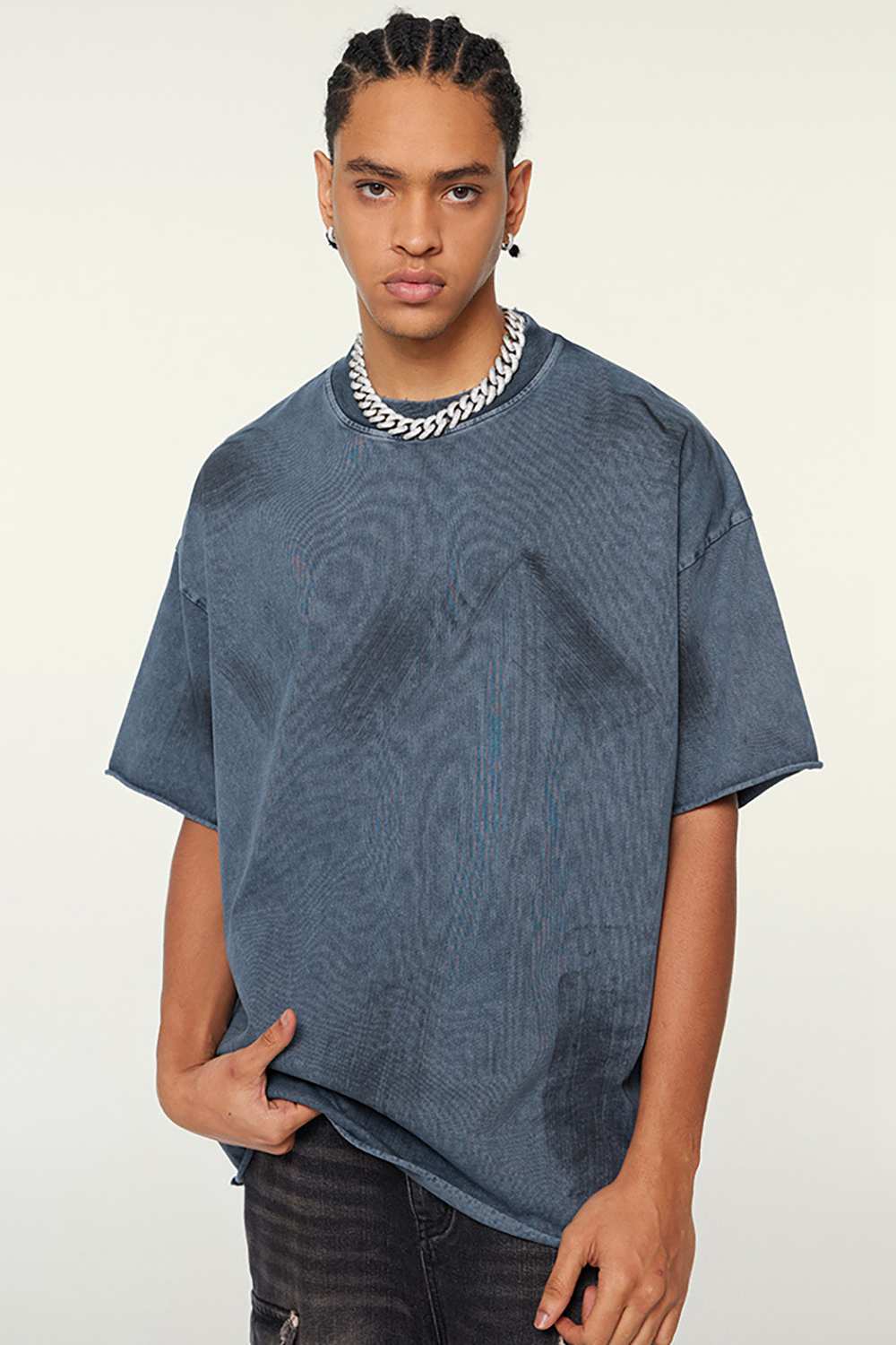 Artisanal Brushstroke Vintage Tee _ Creative Casual