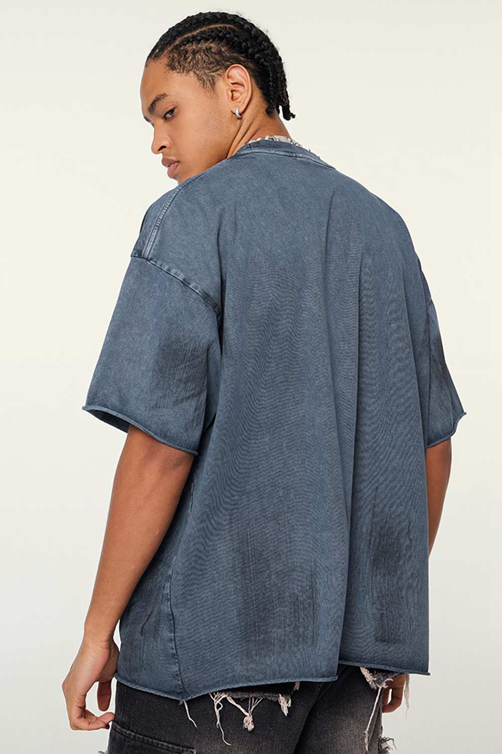 Artisanal Brushstroke Vintage Tee _ Creative Casual