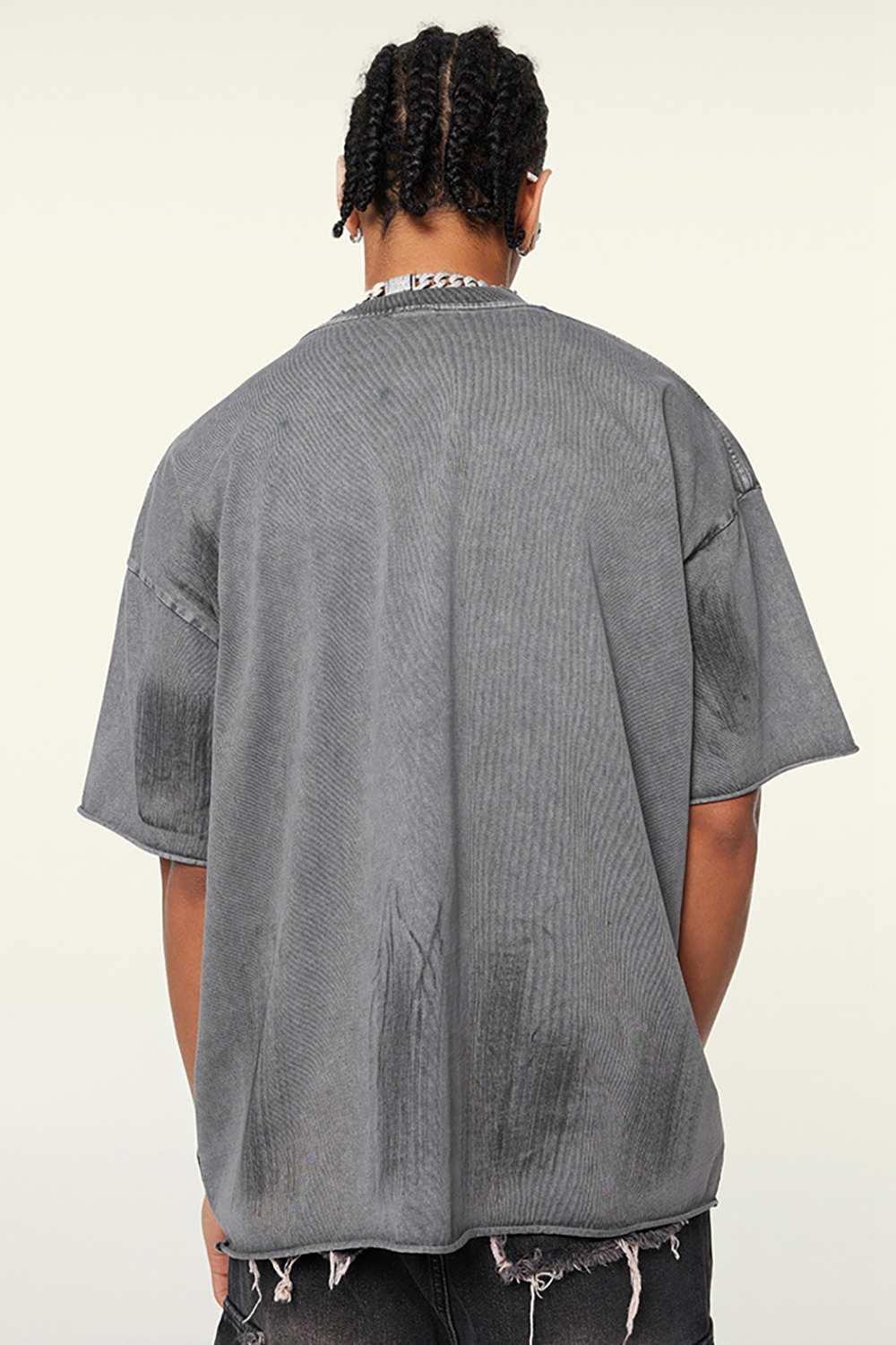 Artisanal Brushstroke Vintage Tee _ Creative Casual