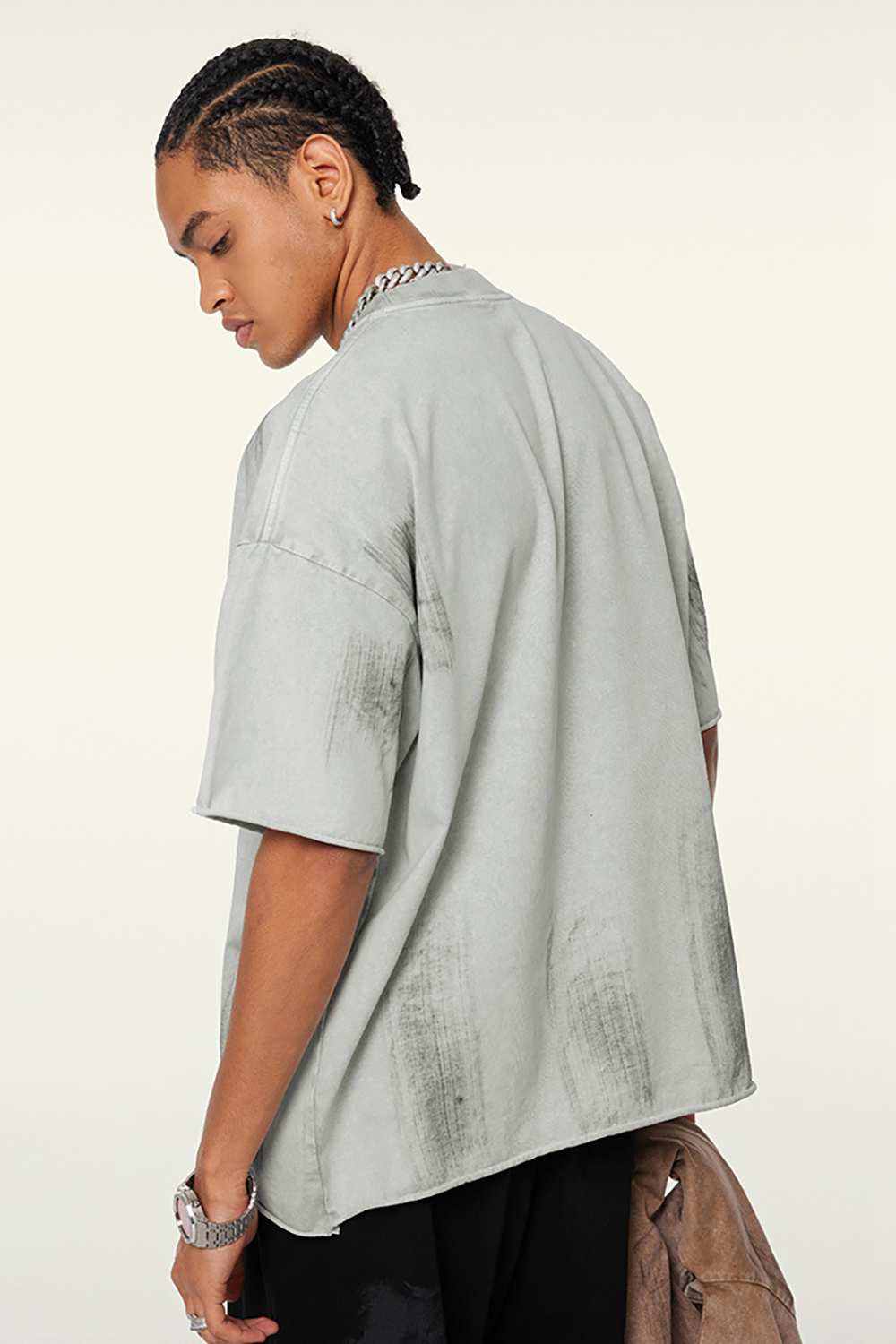 Artisanal Brushstroke Vintage Tee _ Creative Casual