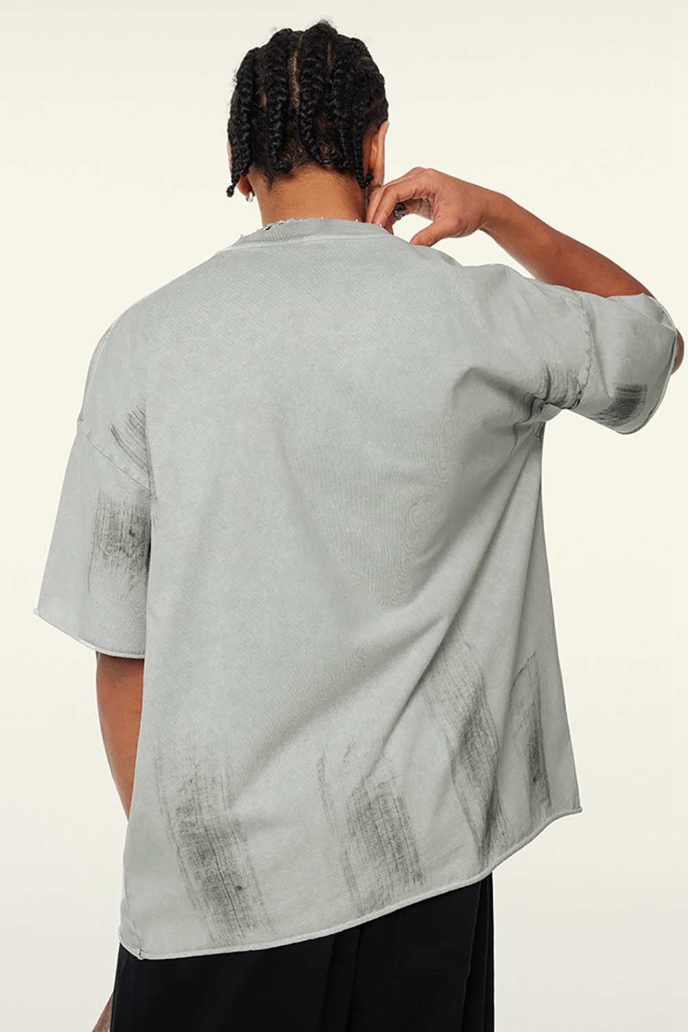 Artisanal Brushstroke Vintage Tee _ Creative Casual